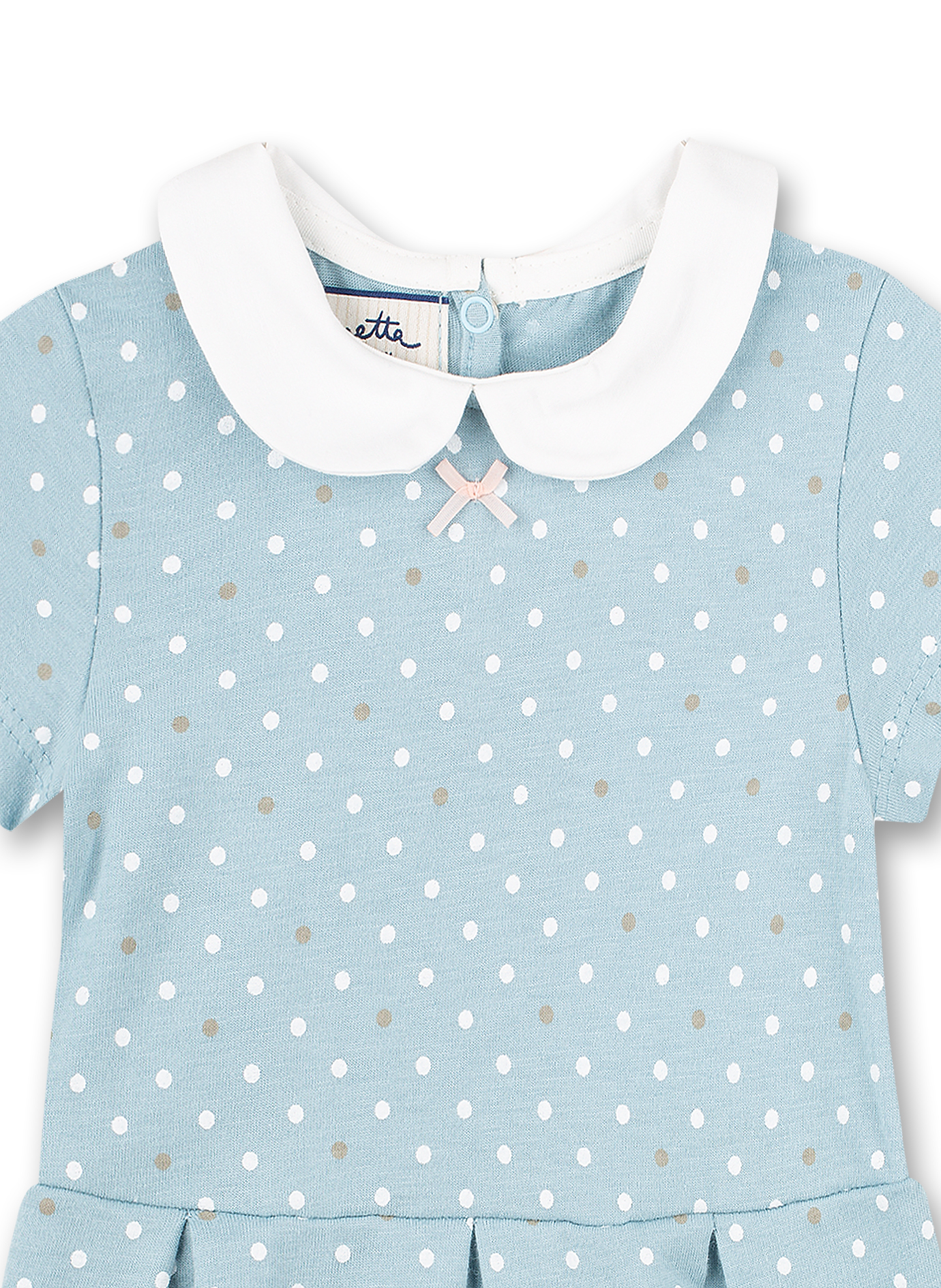 Mädchen-Kleid Hellblau Dots-Allover Fluffy Duckling