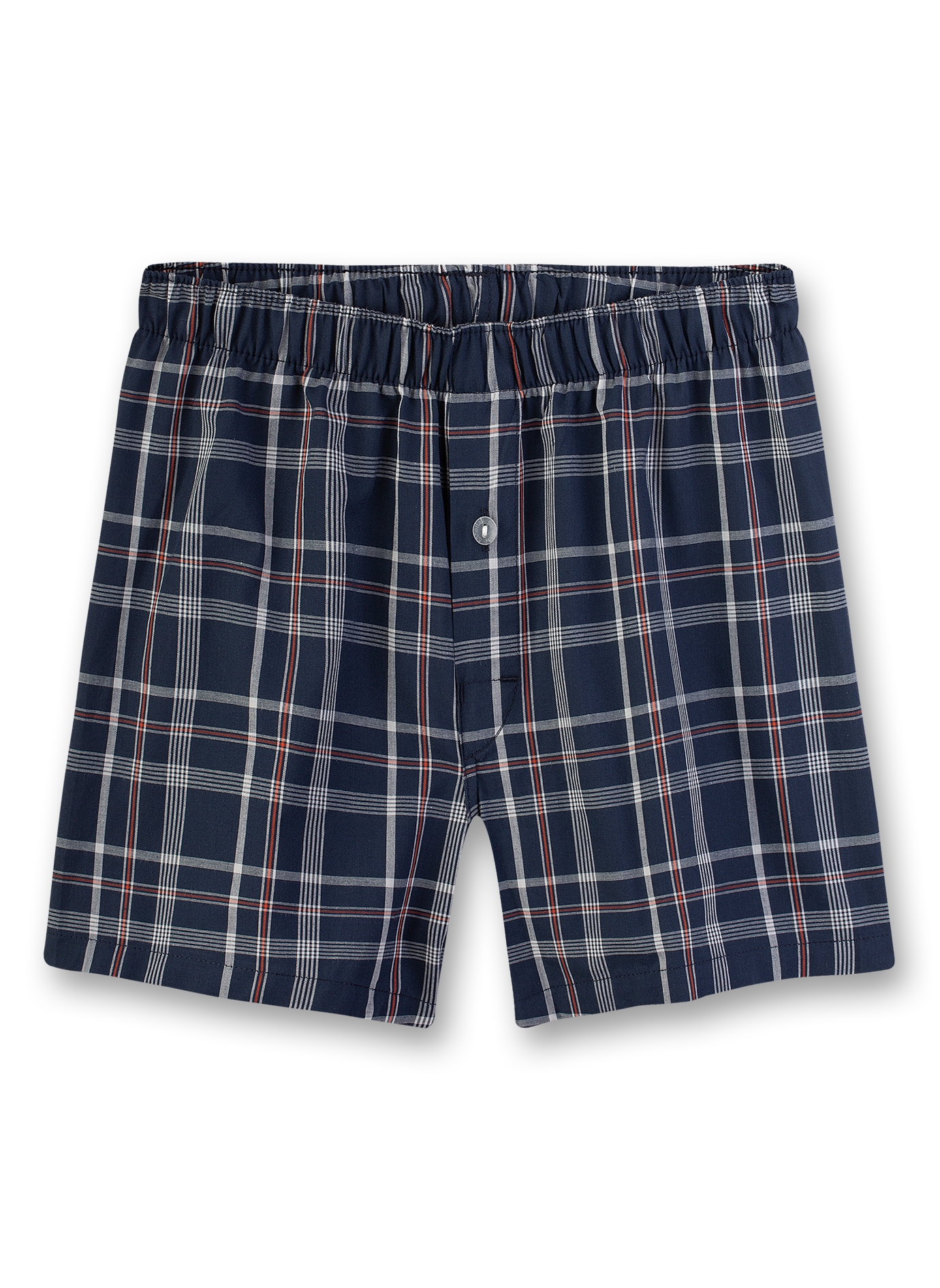 Jungen-Boxershorts Blau-kariert Urban Summer