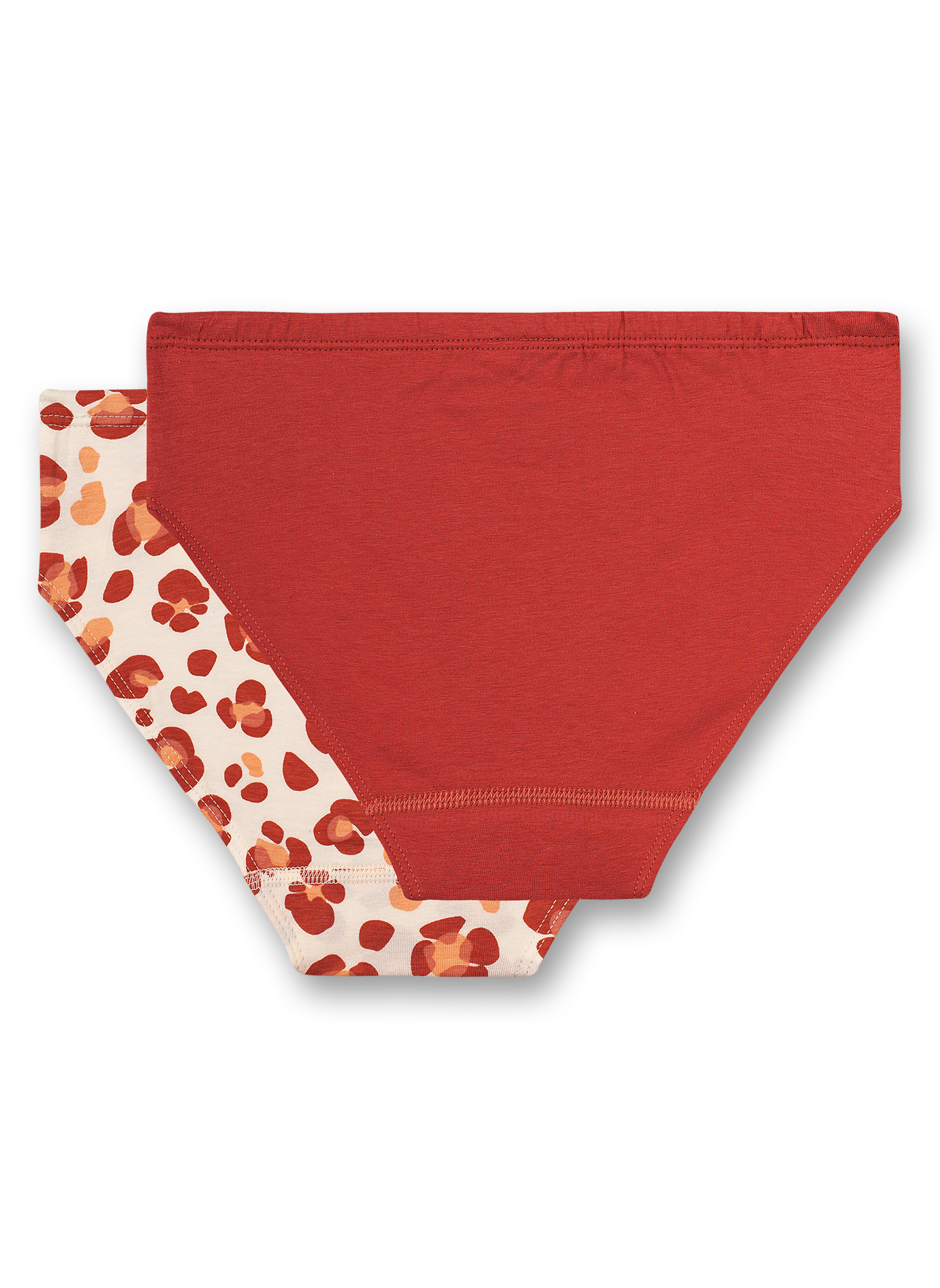 Mädchen-Rioslip (Doppelpack) Rosa und Rot Leo Flower
