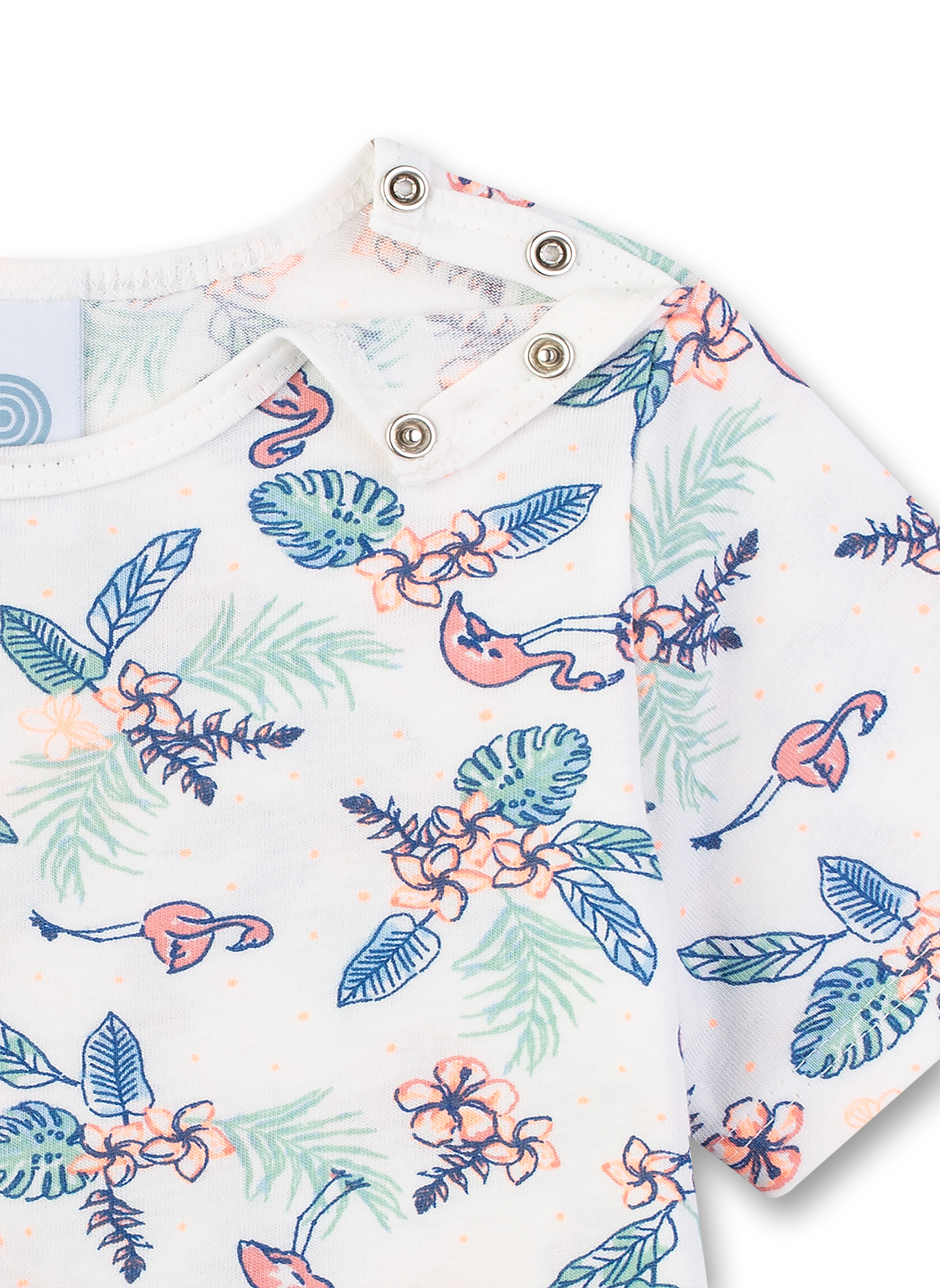 Mädchen-Schlafanzug Blumen-Allover Flamingo Breeze 