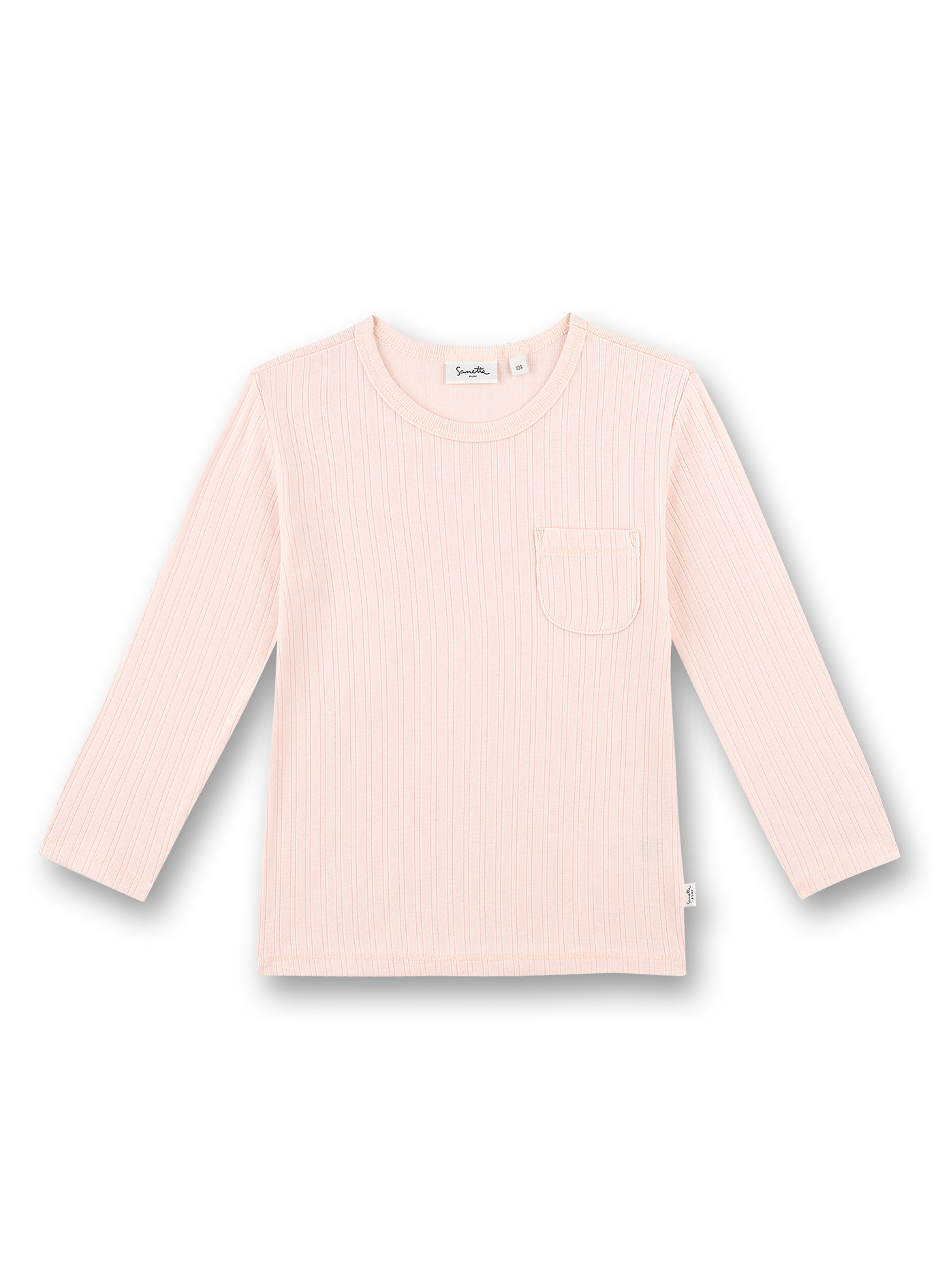 Mädchen-Shirt langarm Rosa 