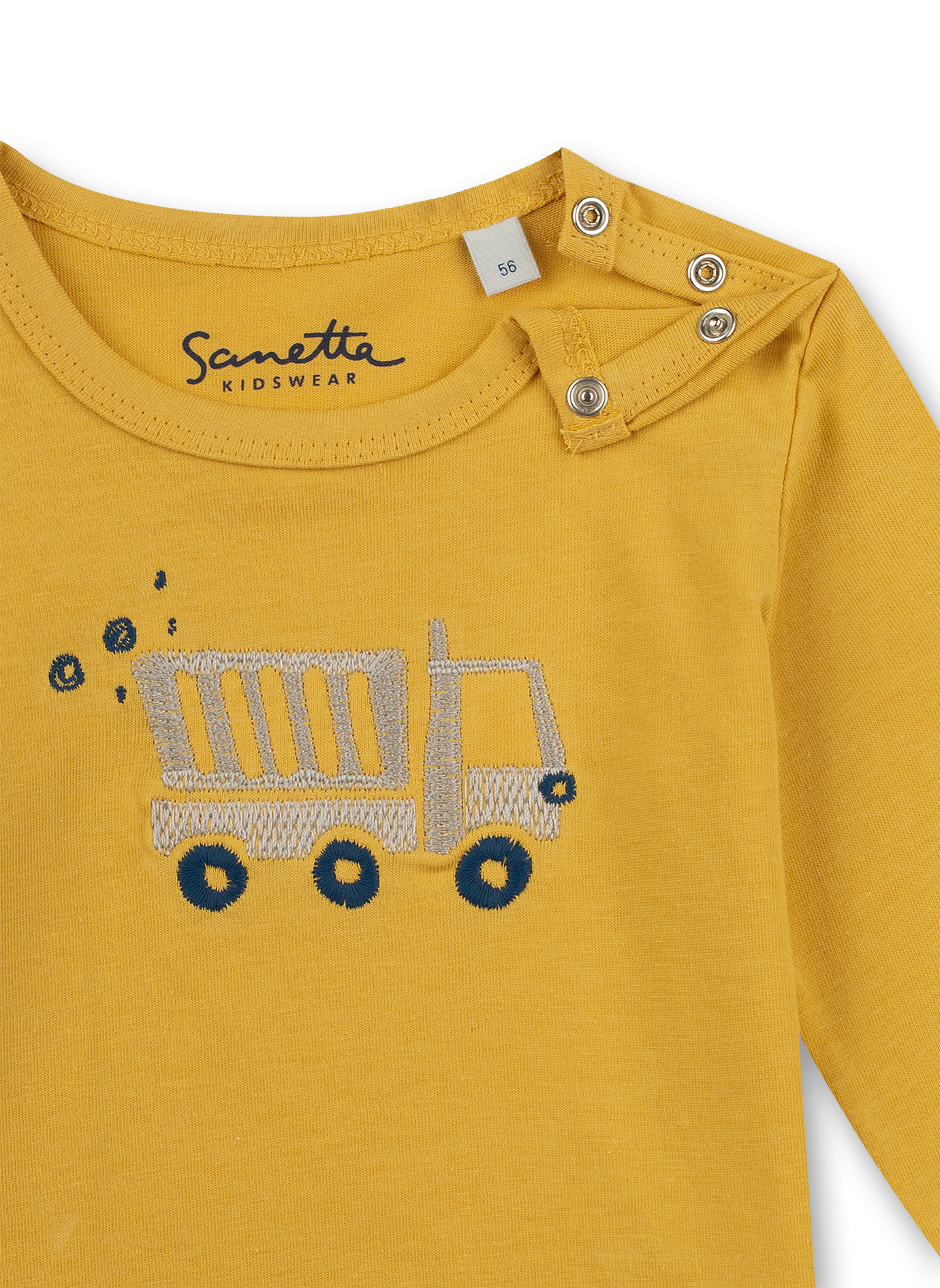 Jungen-Shirt langarm Gelb Little Builder