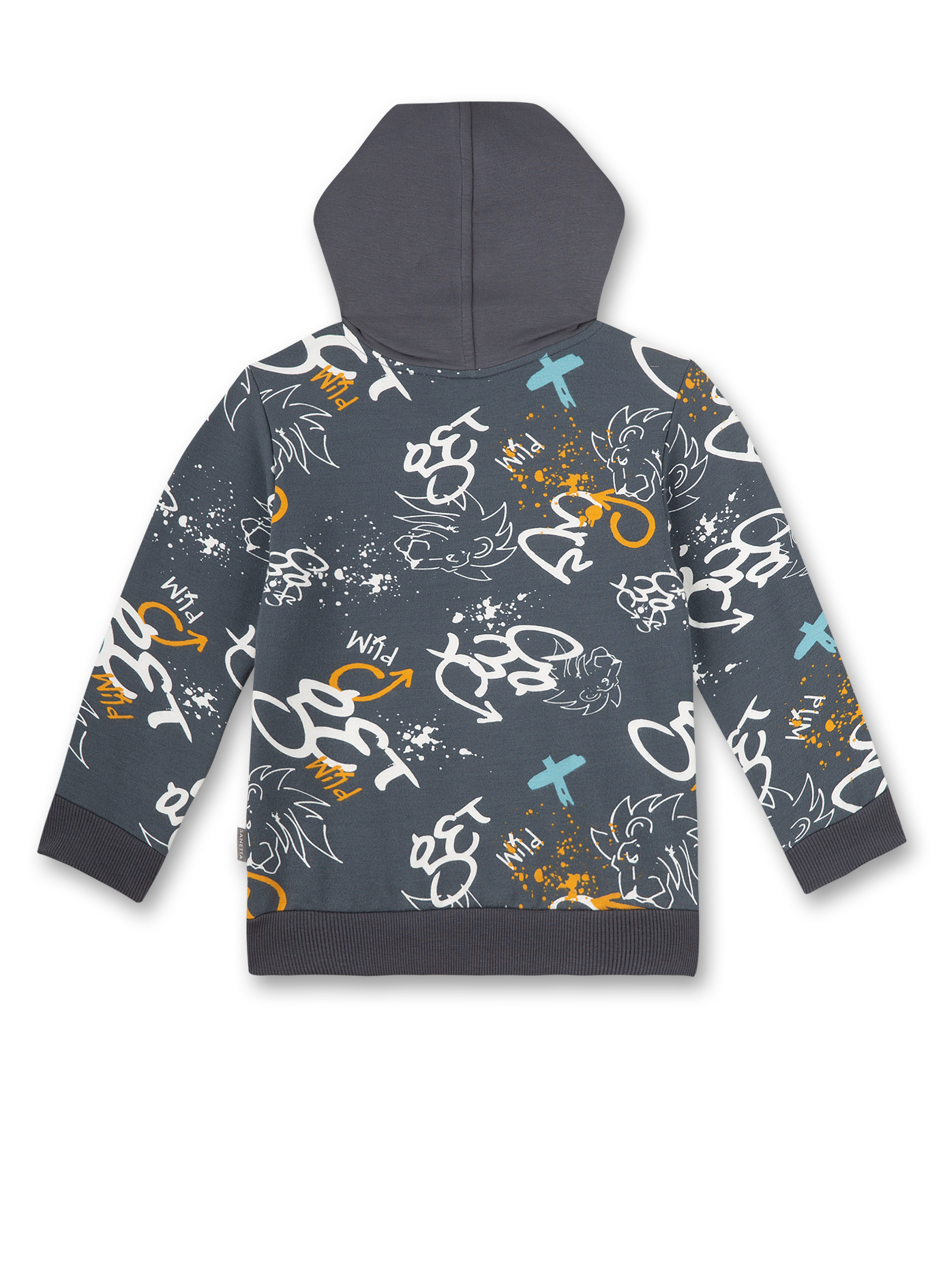 Jungen-Sweatshirt mit Kapuze Dunkelgrau