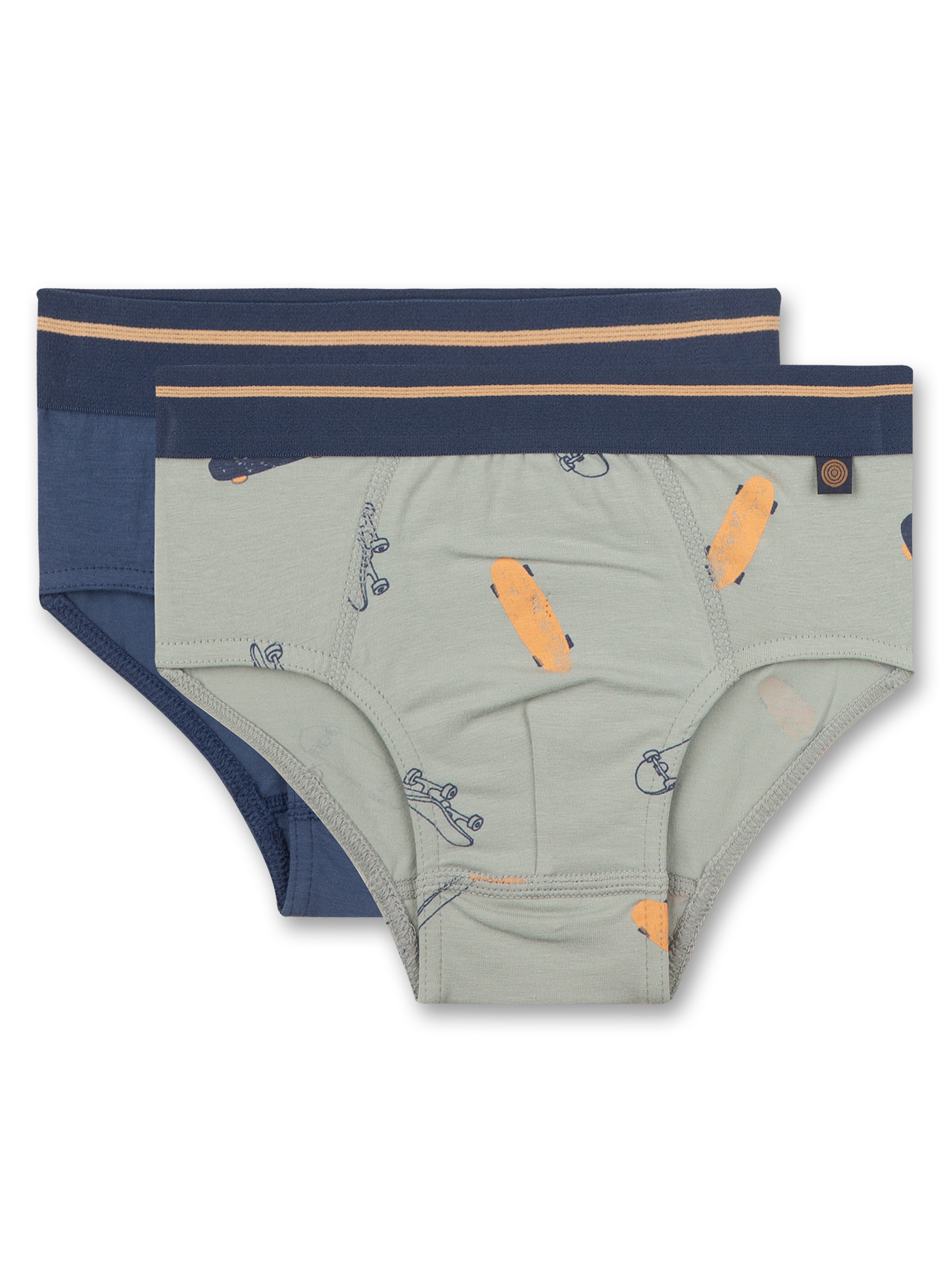 Jungen-Slips (Doppelpack) Grau und Blau