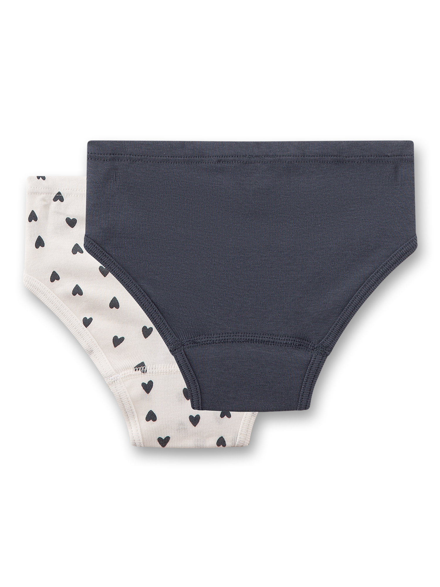 Kinderunterhose, Höschen, Baumwolle, Dunkelblau, Herz Muster