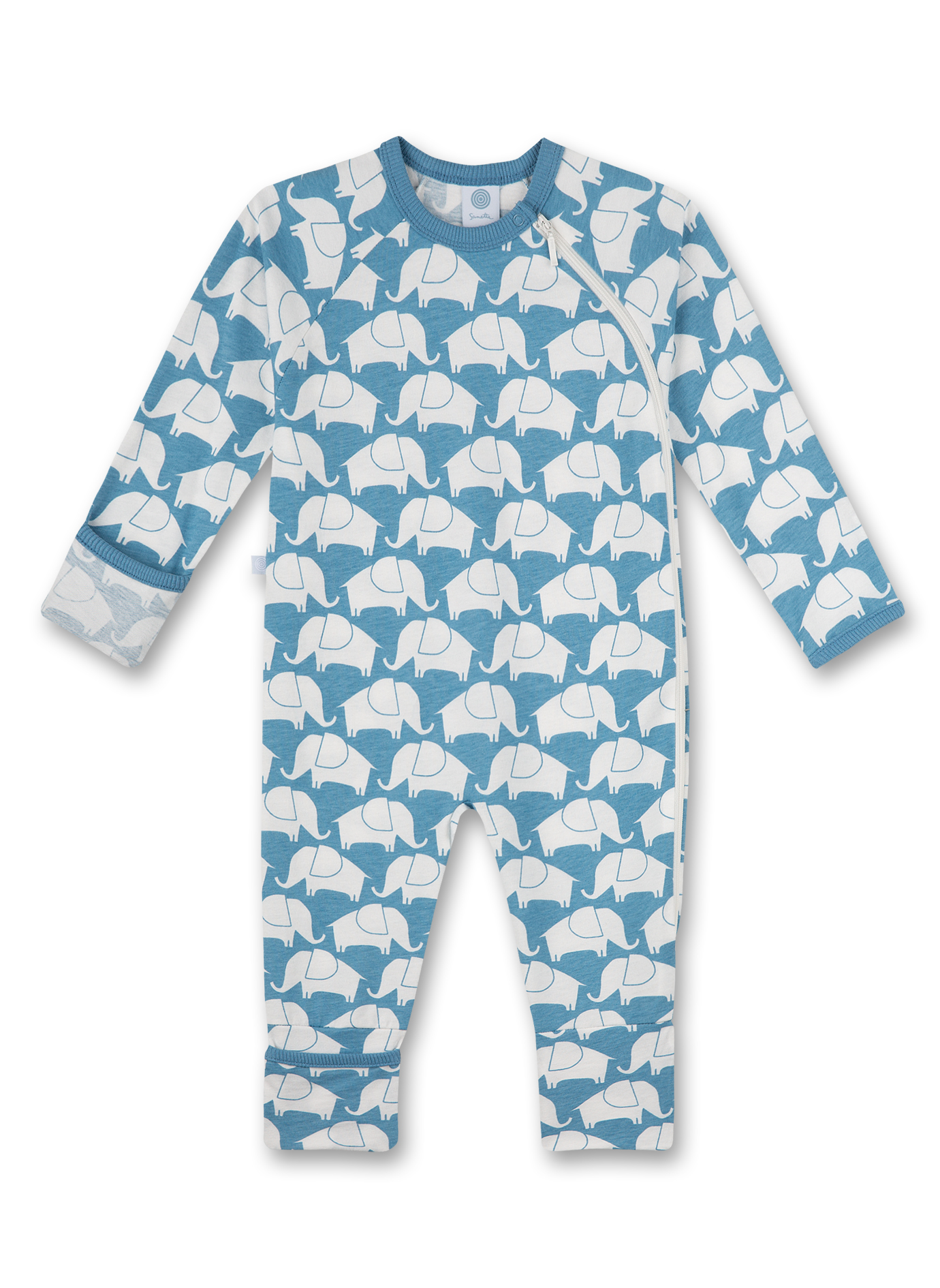 Jungen-Overall Hellblau Elefant