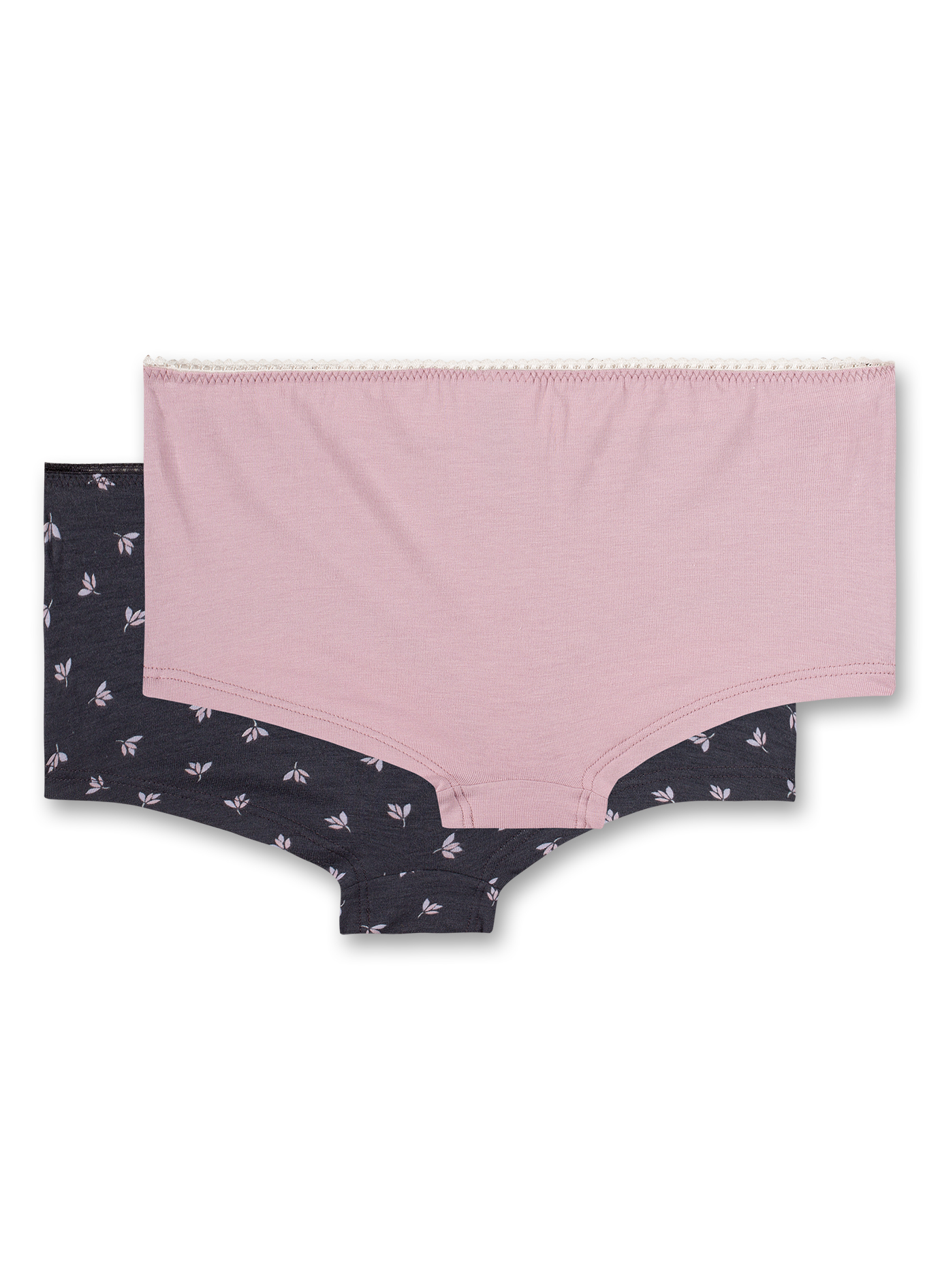 Mädchen-Cutbrief (Doppelpack) Dunkelgrau und Rosa