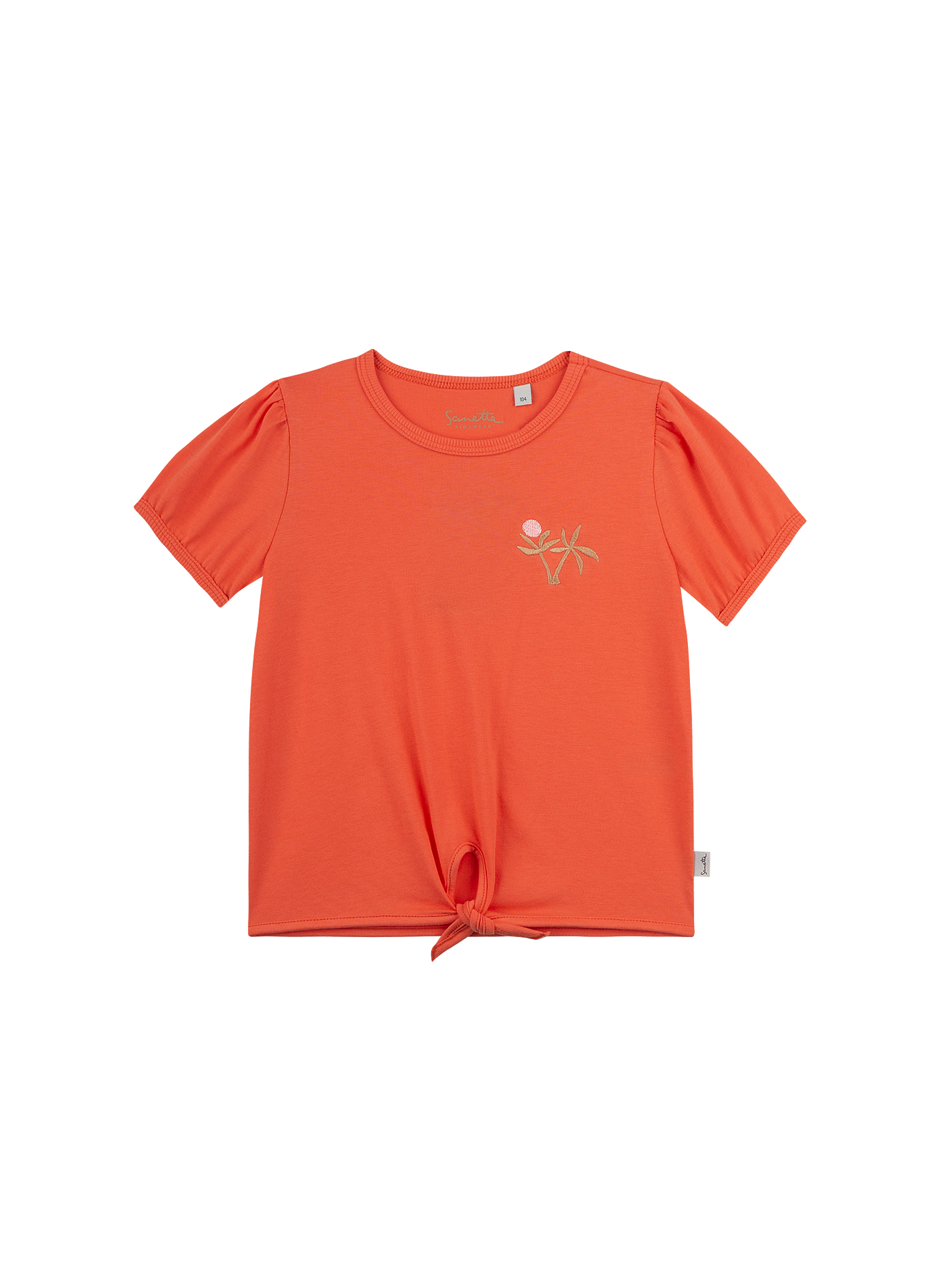 Mädchen T-Shirt Rot Beach