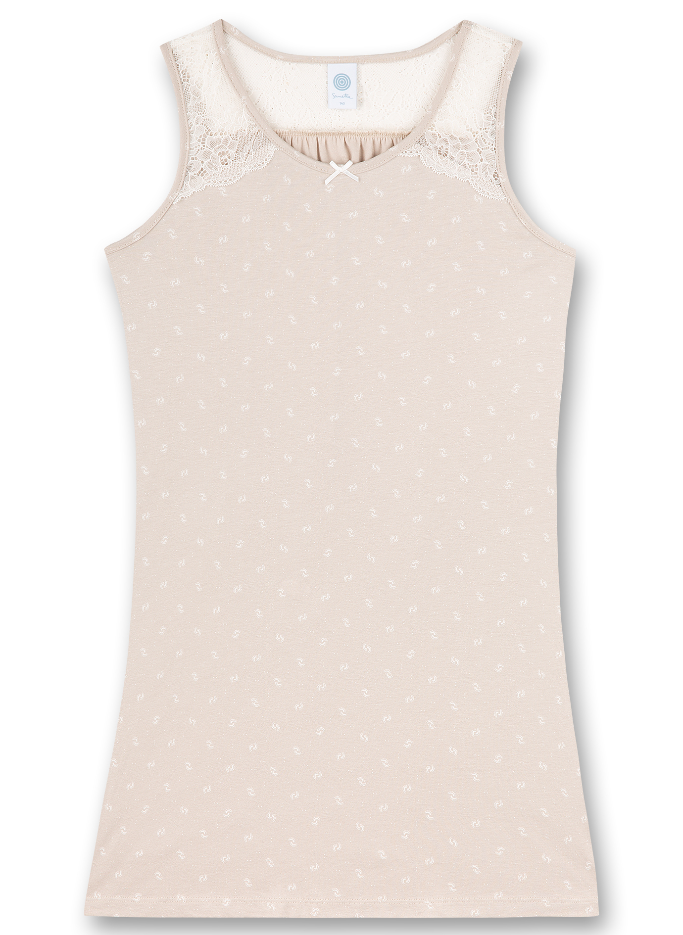 Mädchen-Nachthemd Beige Art Deco