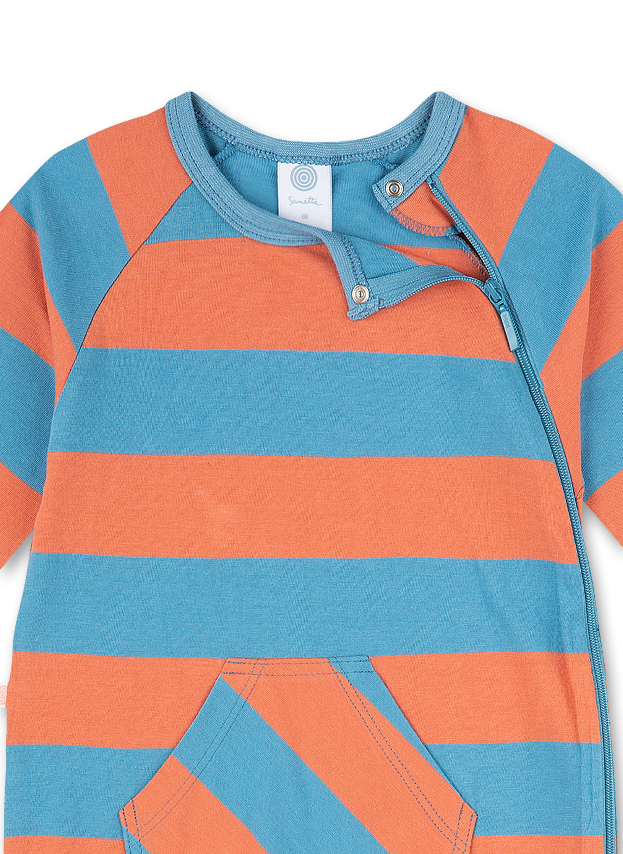 Jungen-Overall Blau Zebra