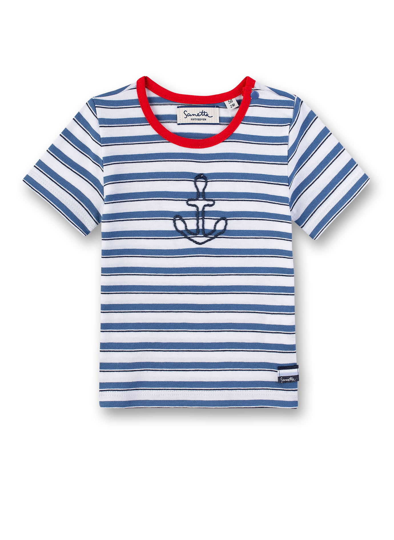 Jungen T-Shirt Blau-geringelt Small Sailor
