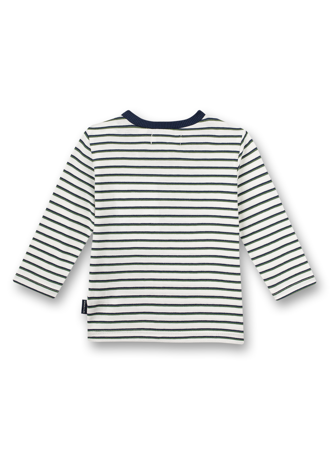 Jungen-Shirt langarm Off-White Ringel Lucky Winners