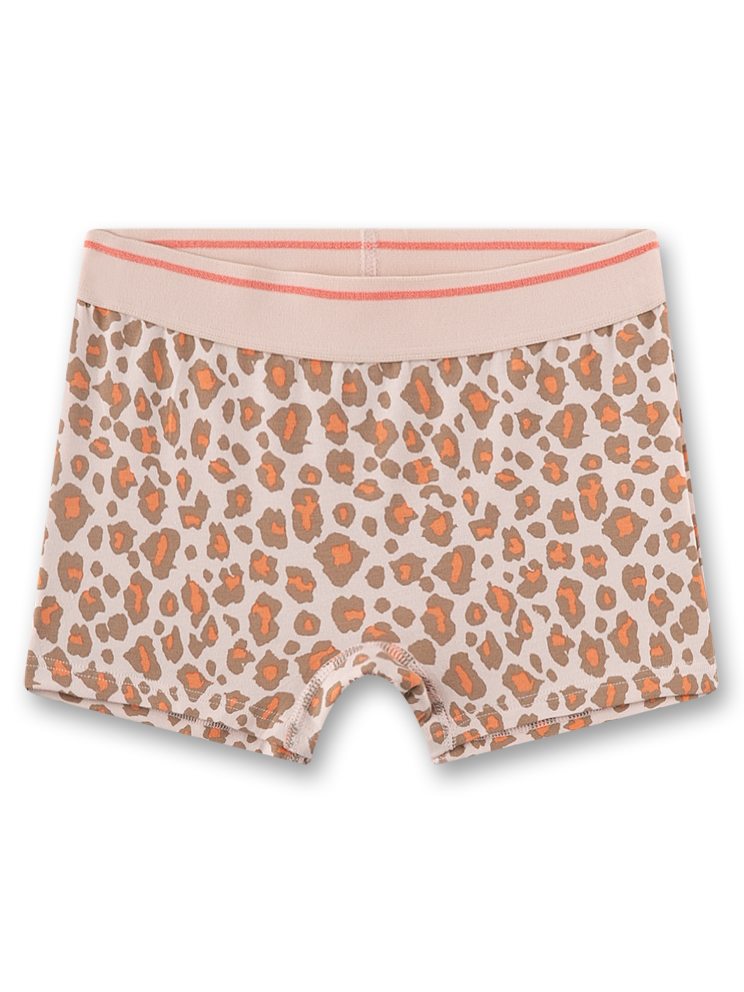 Mädchen-Shorts orange Leo-Print