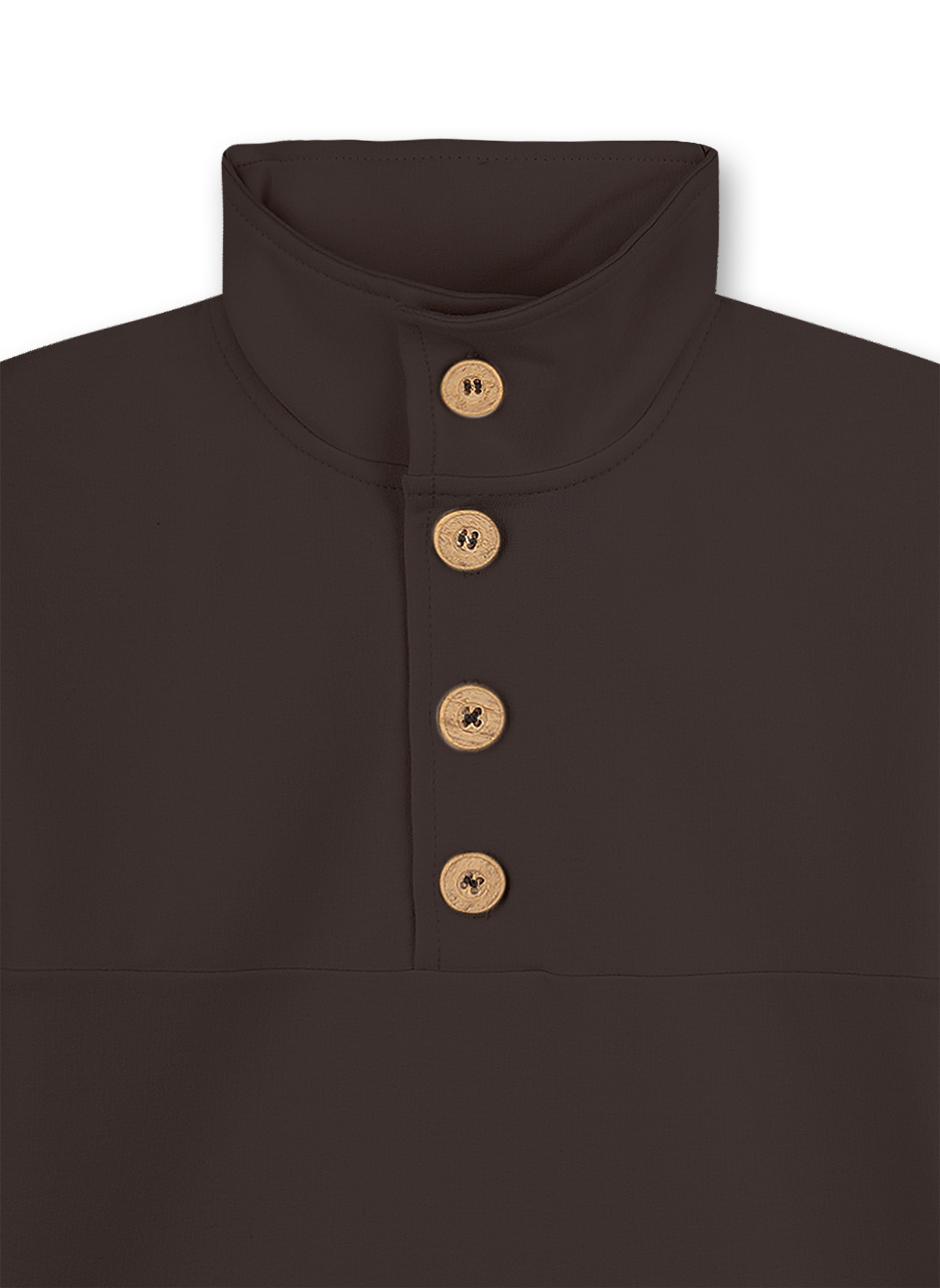 Jungen-Sweatshirt Dunkelbraun