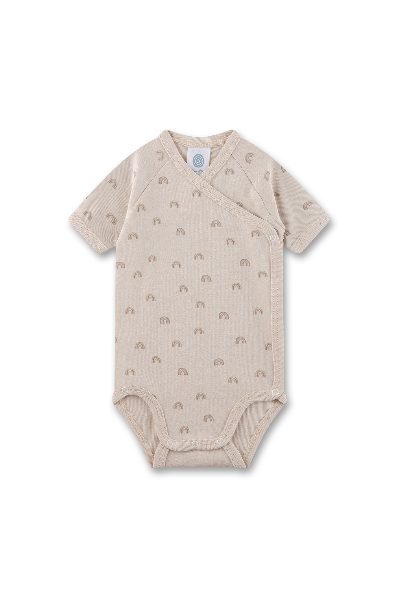 Baby-Wickelbody kurzarm beige