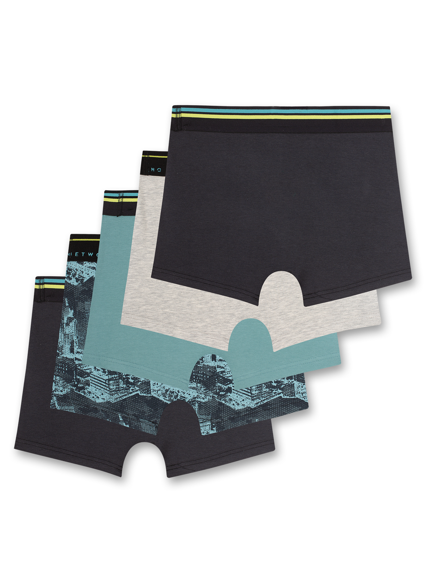 Jungen-Hipshorts (5er-Pack) Blau