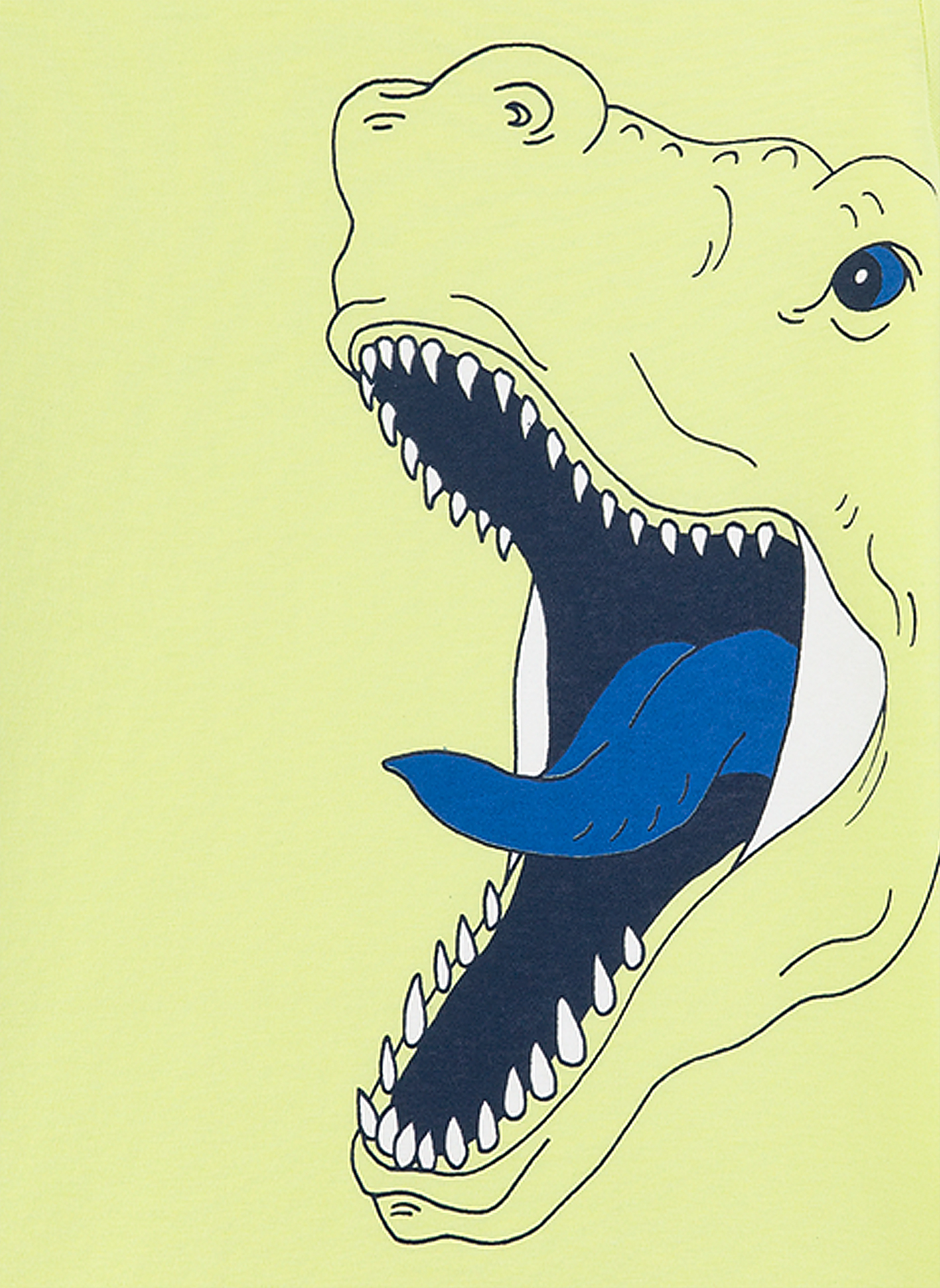 Jungen-Schlafanzug Lime-Gelb Dino