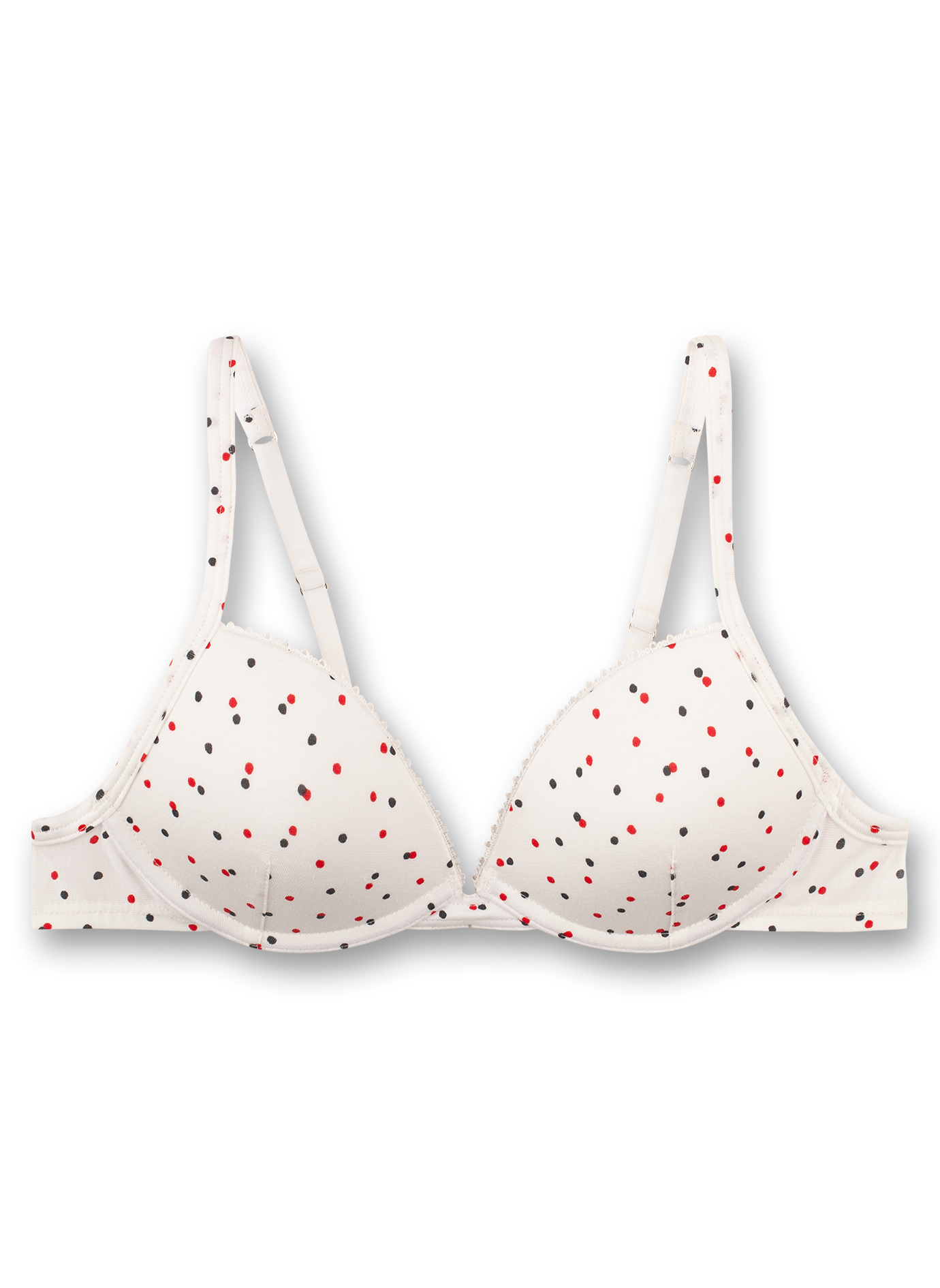 Mädchen-Soft Cup Bra Broken-White Dots-Allover Happy Girls