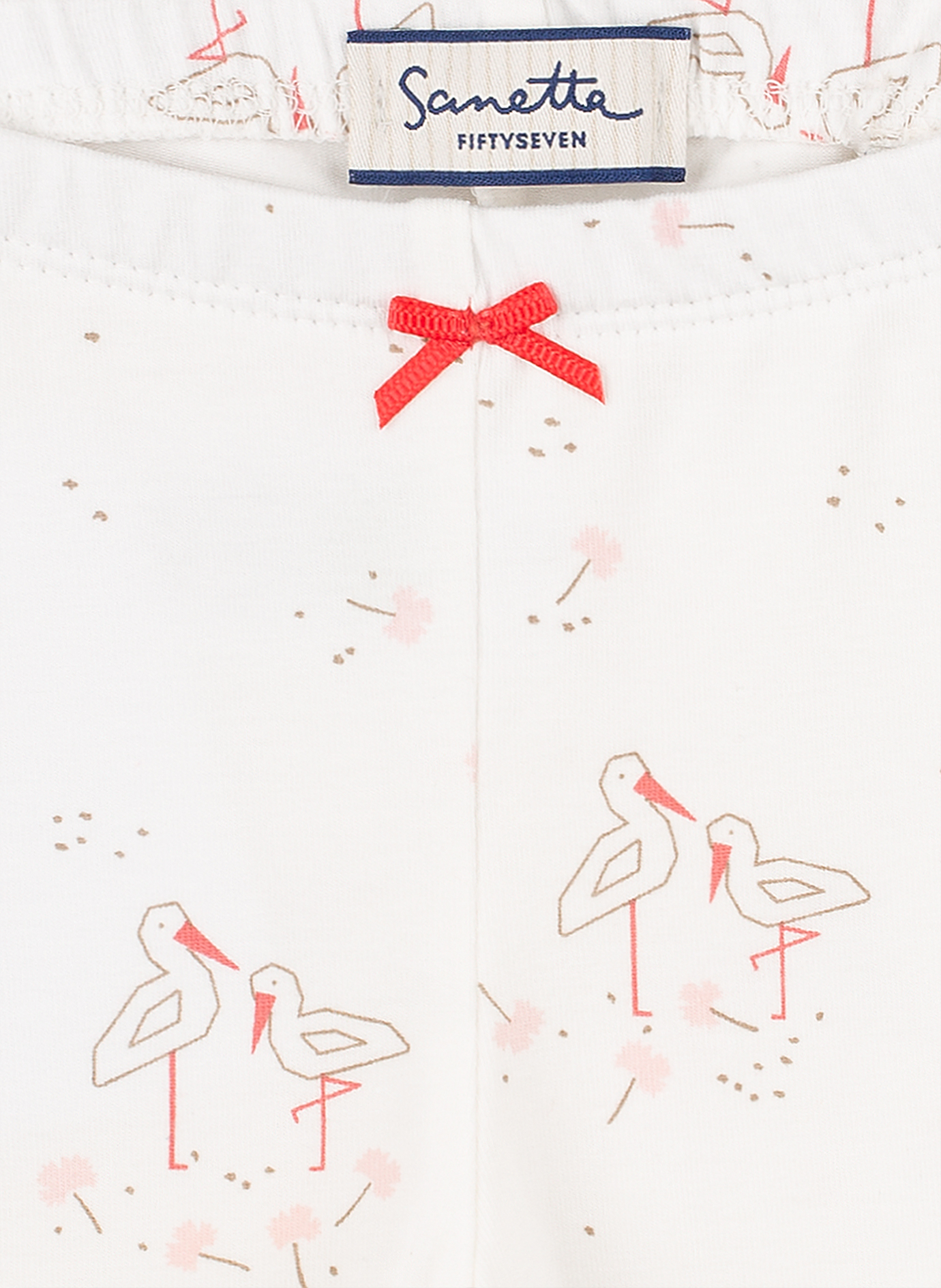 Mädchen-Leggings Beige Family Stork 