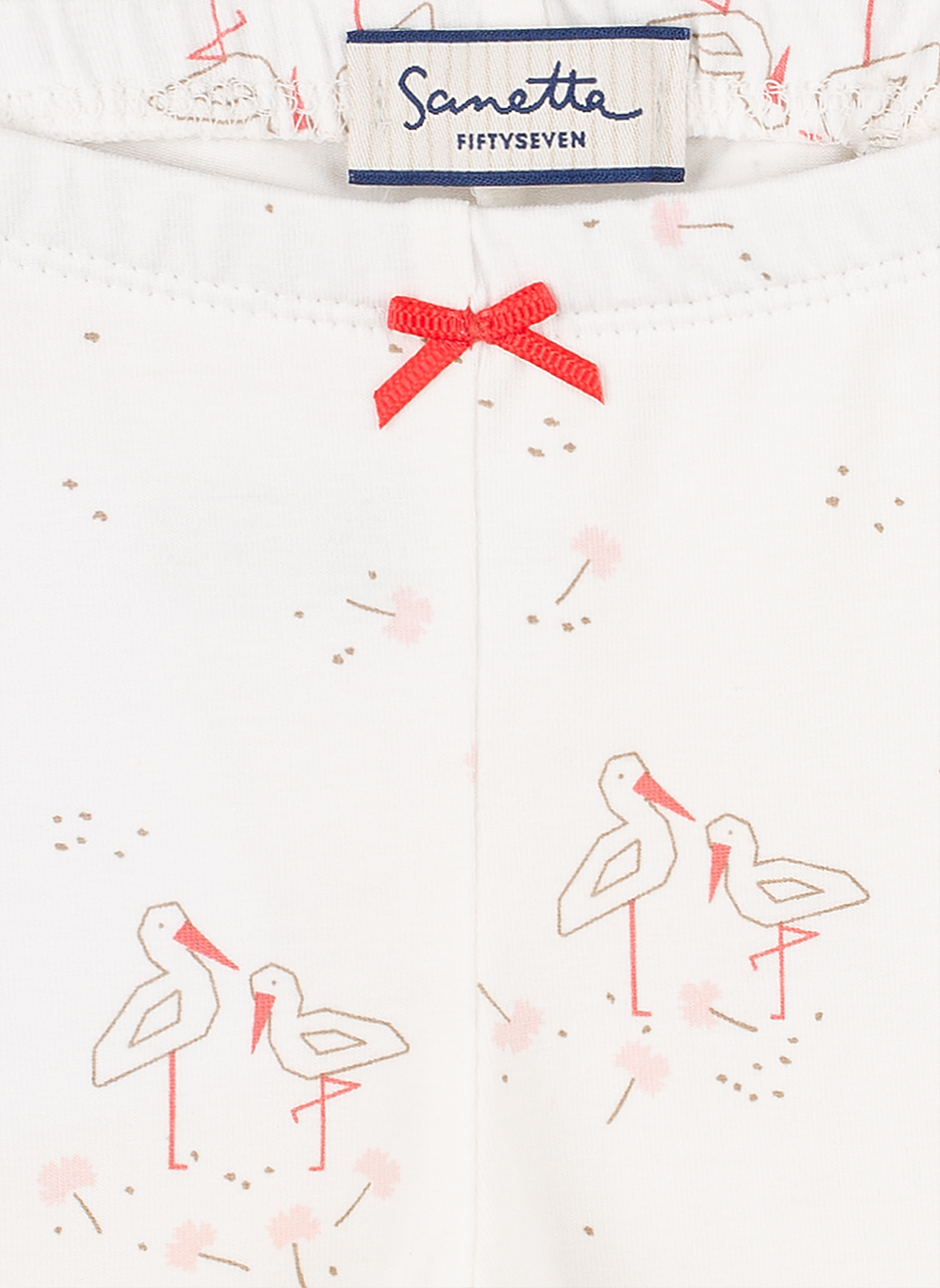 Mädchen-Leggings Beige Family Stork
