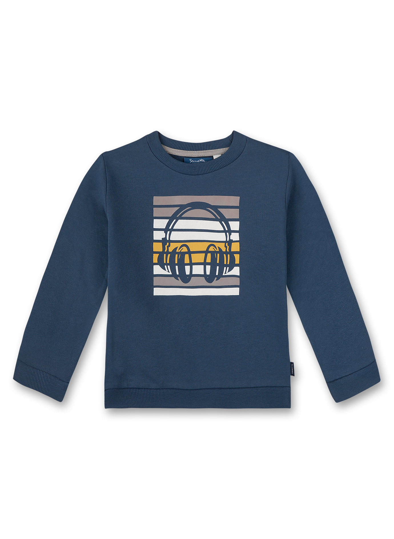 Jungen-Sweatshirt Dunkelblau Music