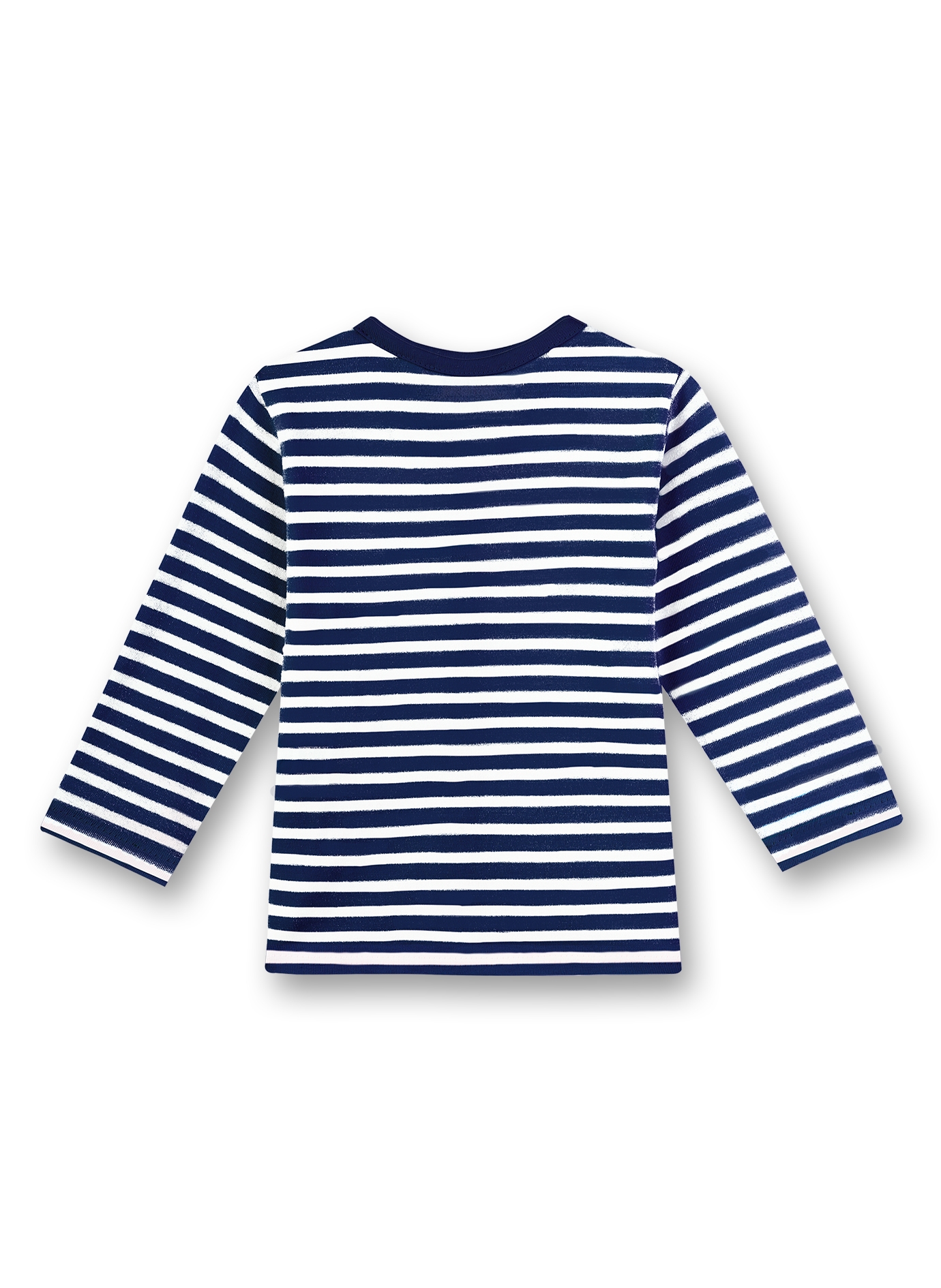 Jungen-Shirt langarm Blau-geringelt