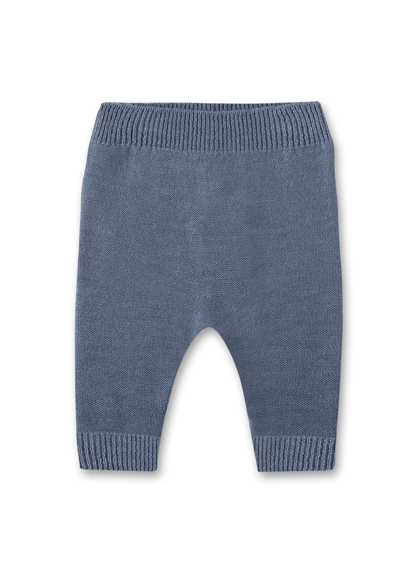 Baby-Strickhose Blau aus Wolle