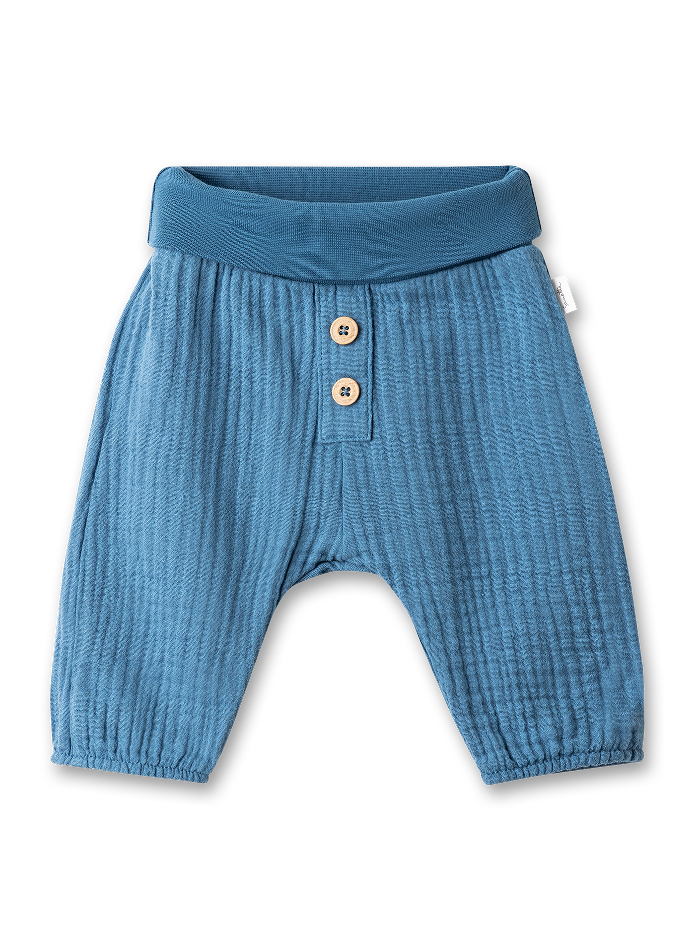 Baby-Hose Blau aus Musselin 