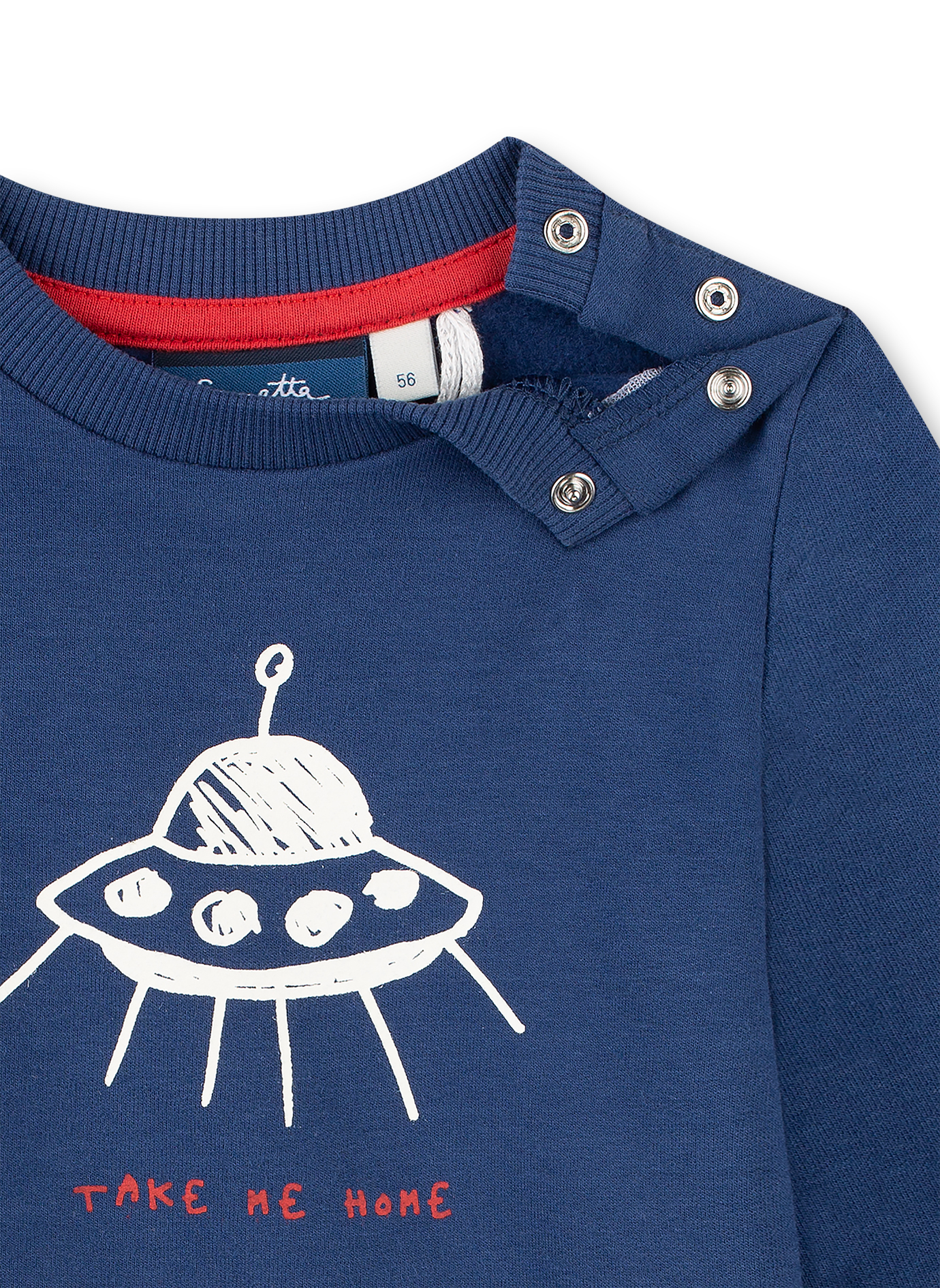 Jungen-Sweatshirt Blau Inter Galactic