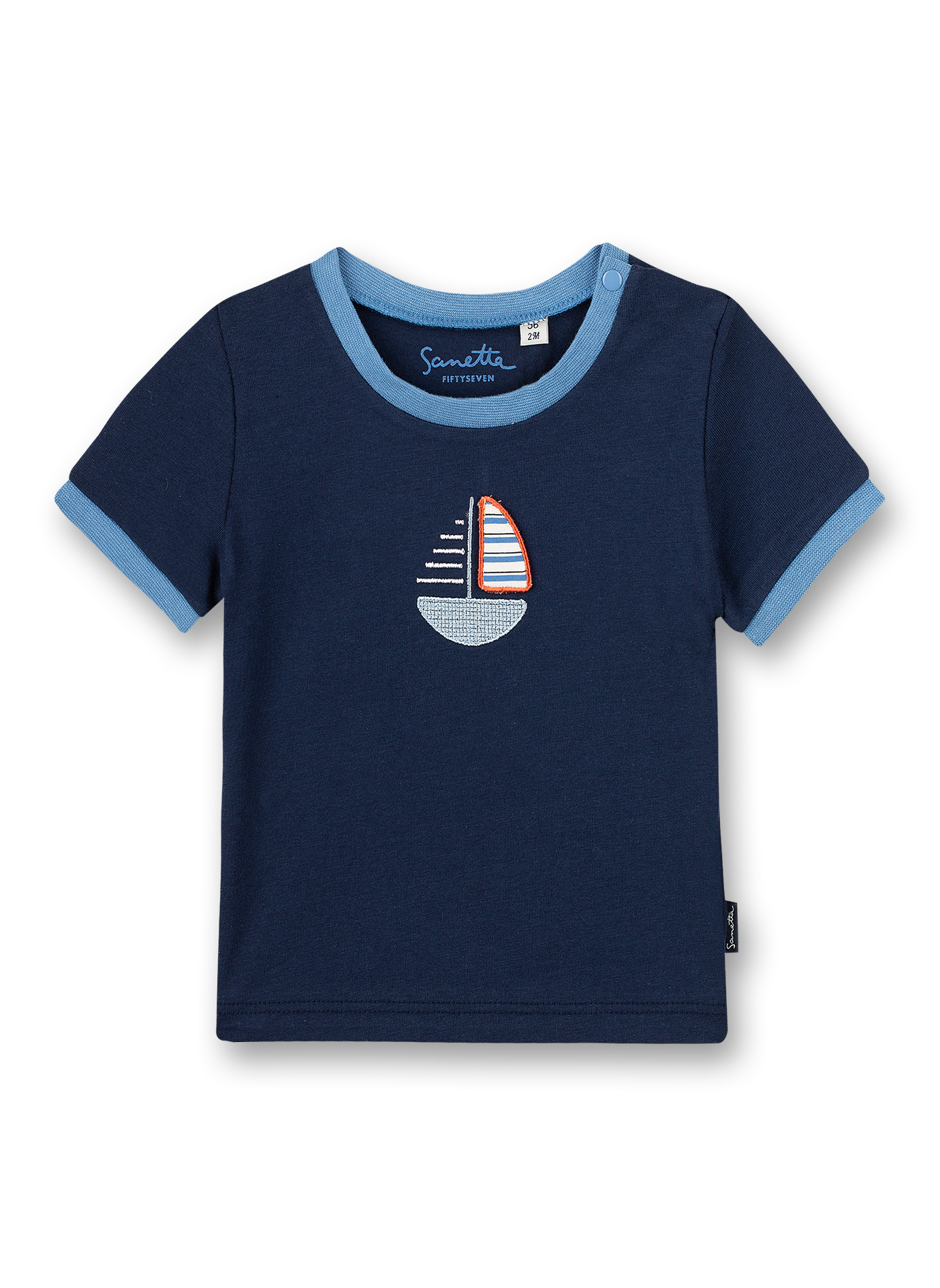 Jungen T-Shirt Dunkelblau Little Lobster