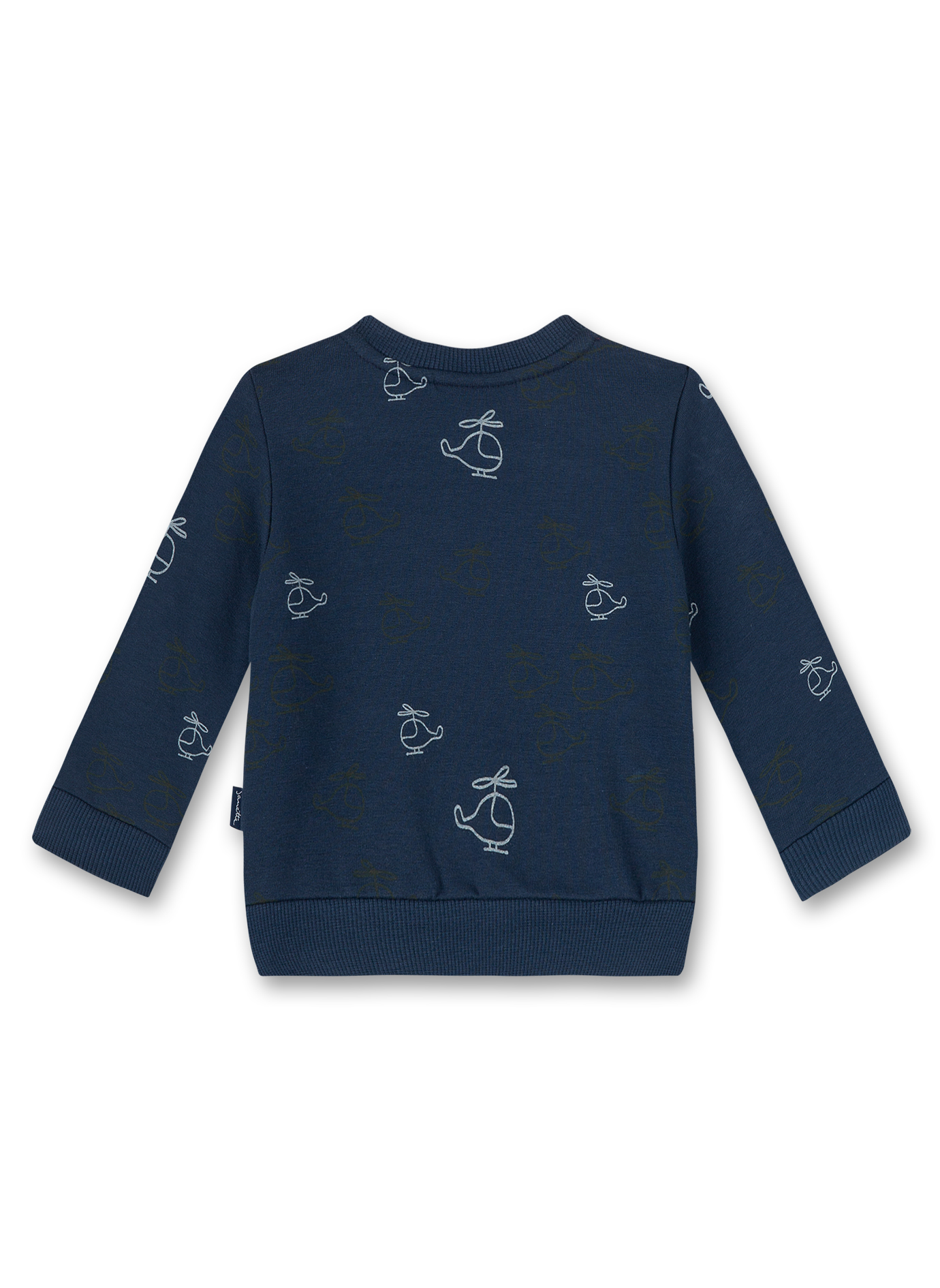Jungen-Sweatshirt Blau Let's fly