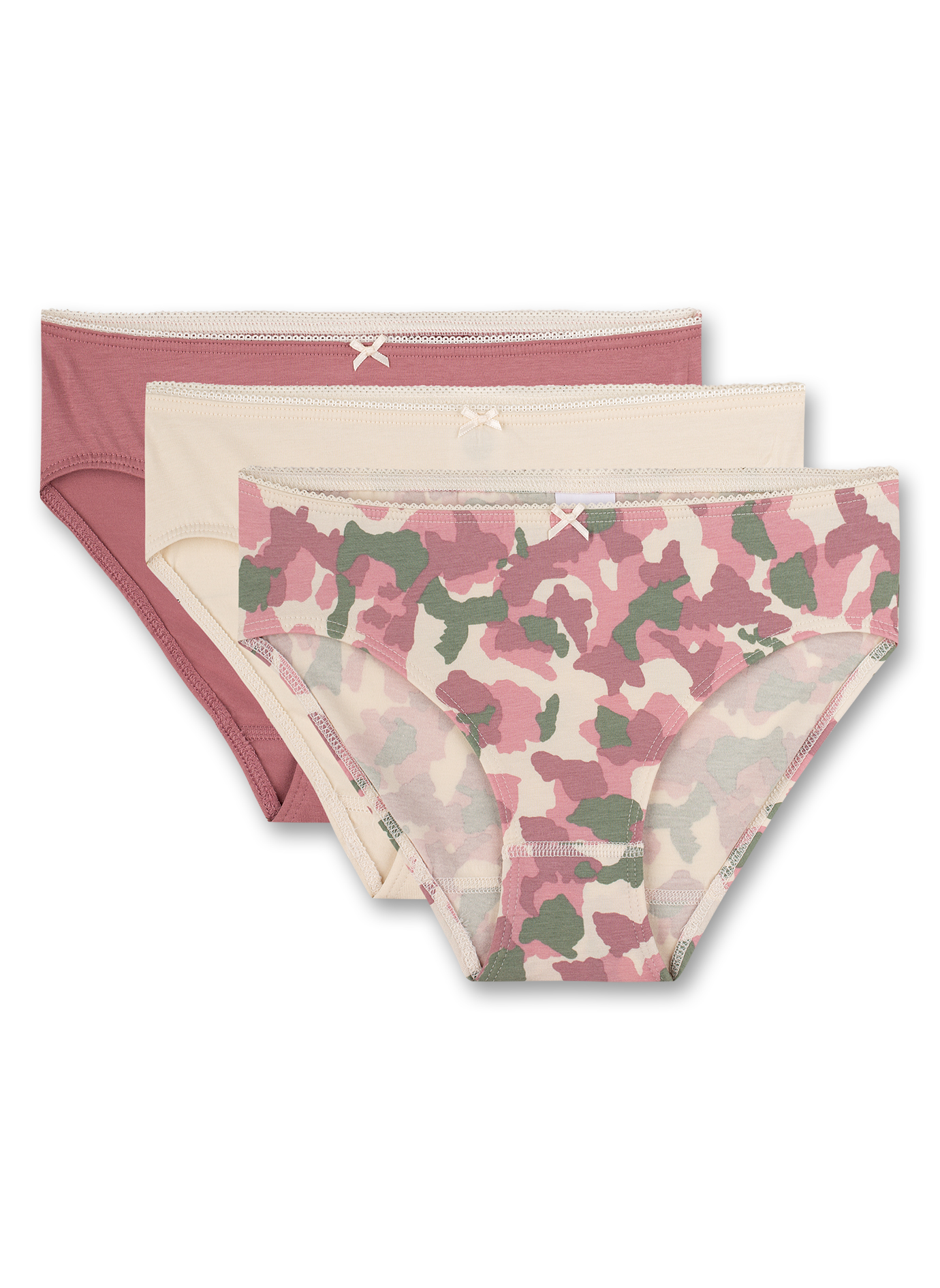 Mädchen-Rioslip (Dreierpack) Rosa Forever Sunday