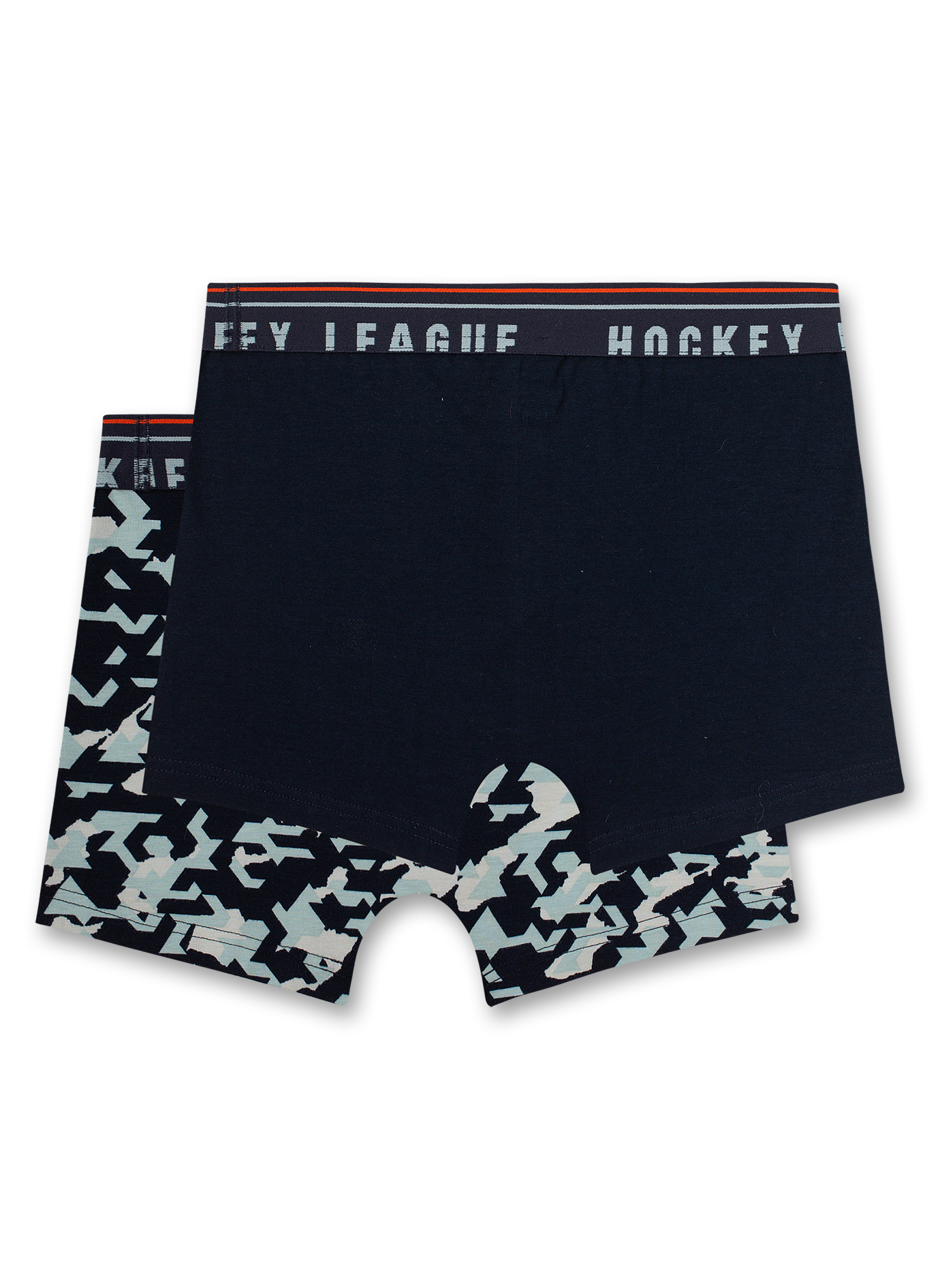 Jungen-Hipshorts (Doppelpack) Blau Hockey League