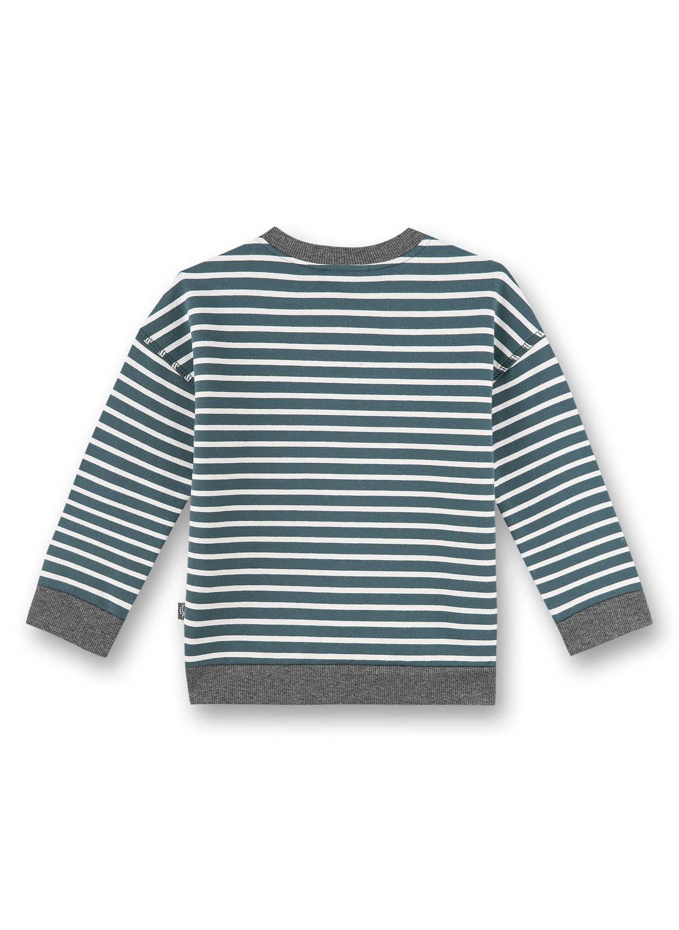 Jungen-Sweatshirt Blau Ringel