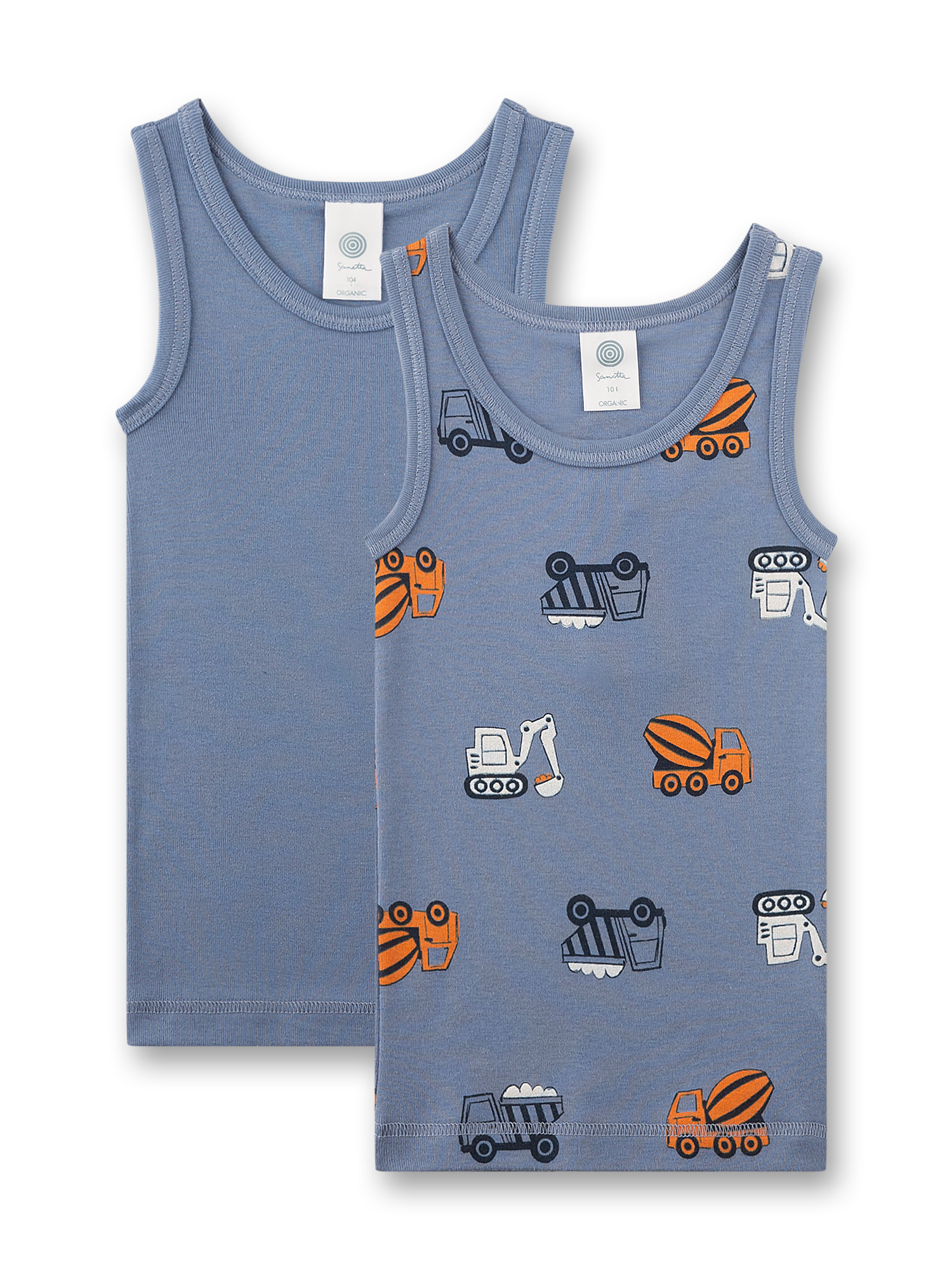 Tanktop, Kinder, Baustelle, Kleinstbaugeräte, Muster