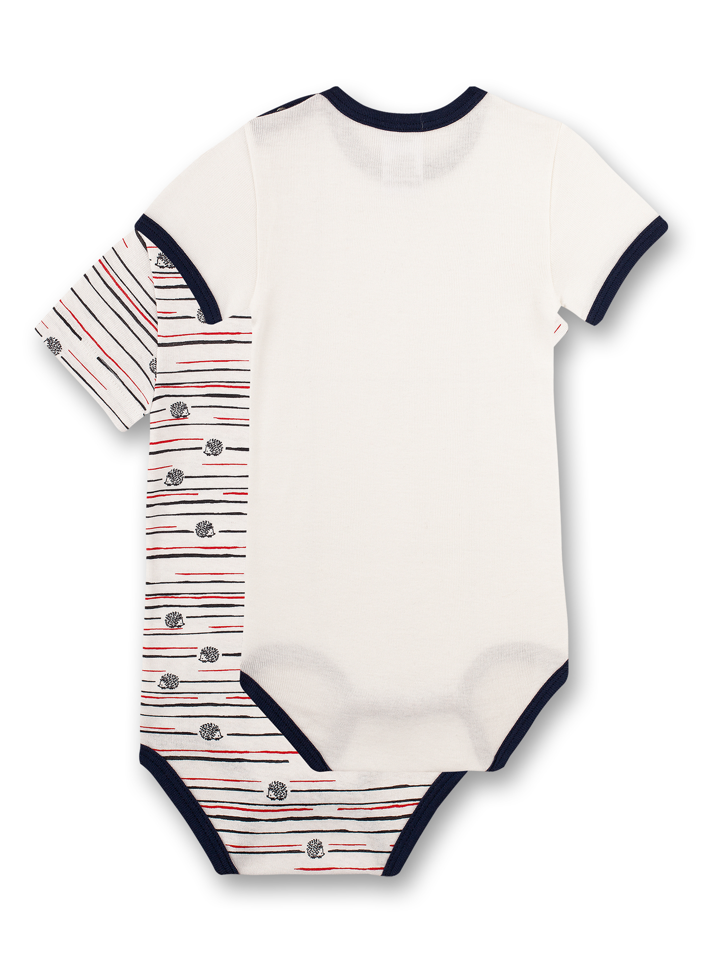 Body kurzarm (Doppelpack) Weiß Little Wood