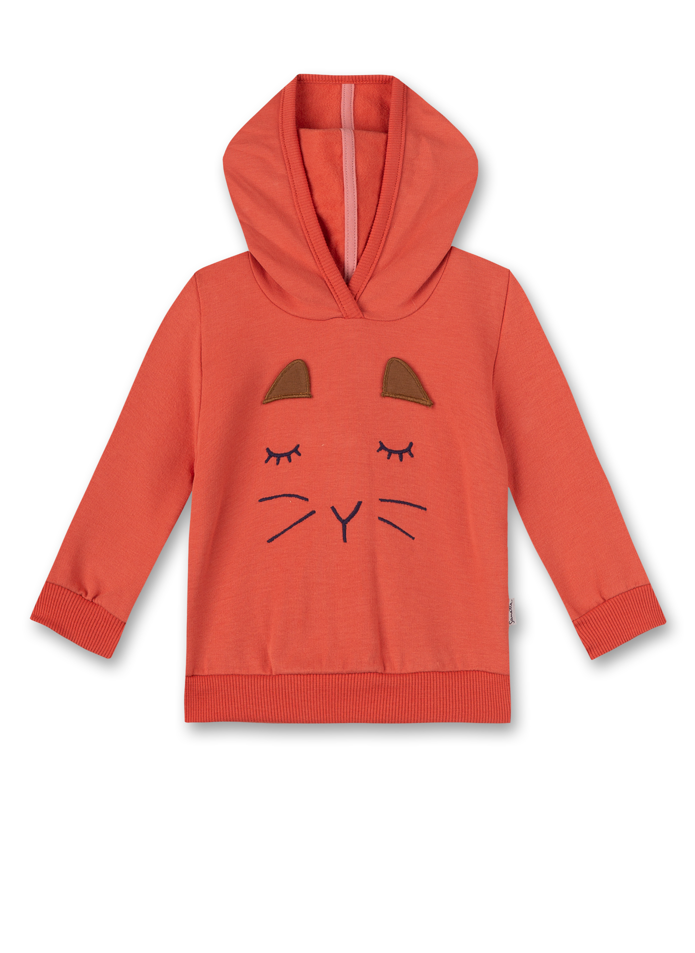Sanetta Mädchen-Sweatshirt Orange Sweet Squirrel
