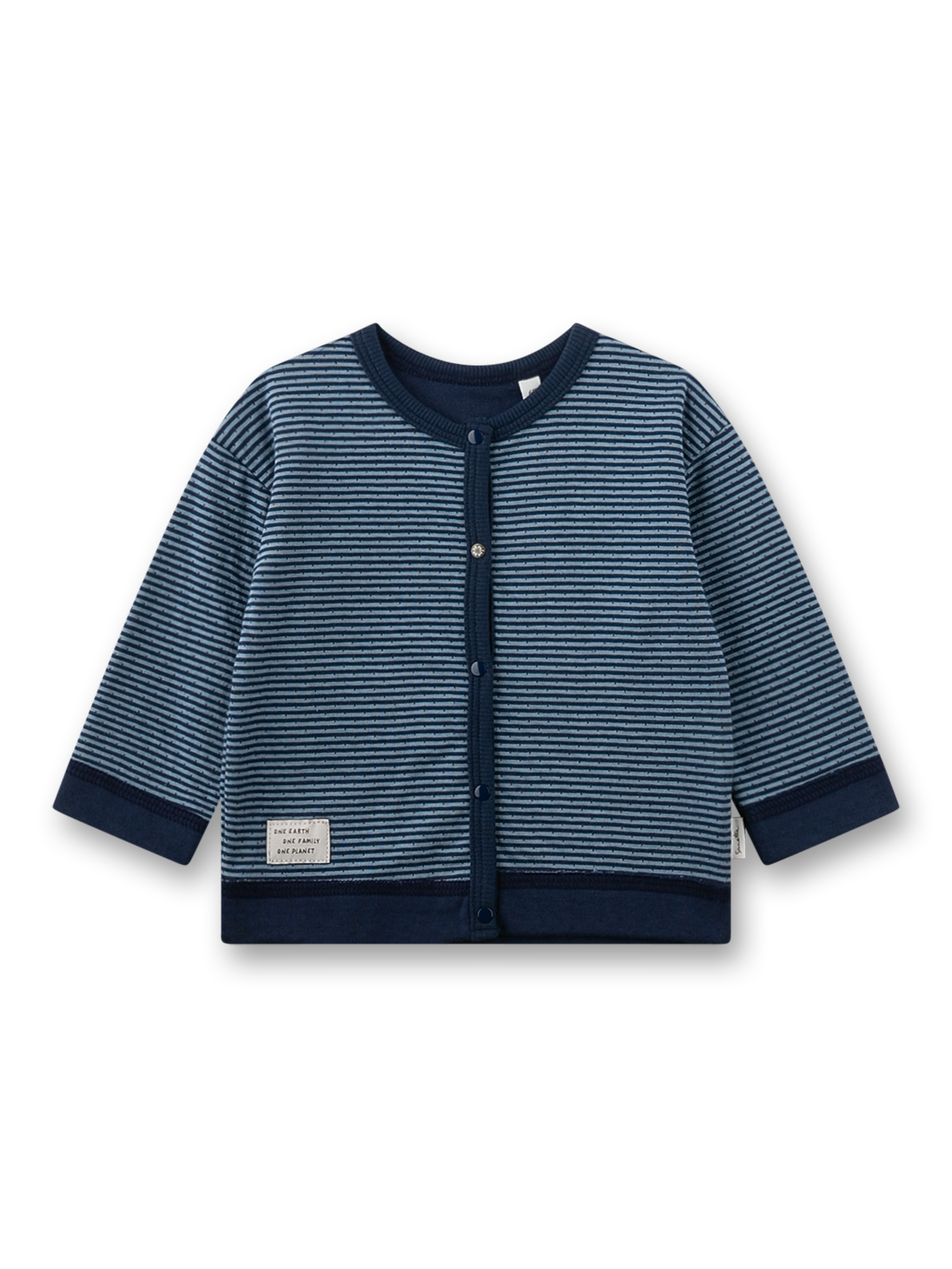 Jungen-Sweatjacke blau Ringel