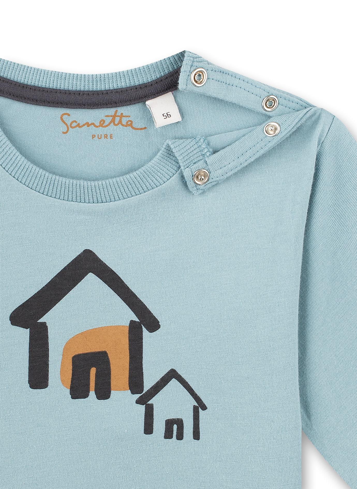 Jungen-Shirt langarm Hellblau
