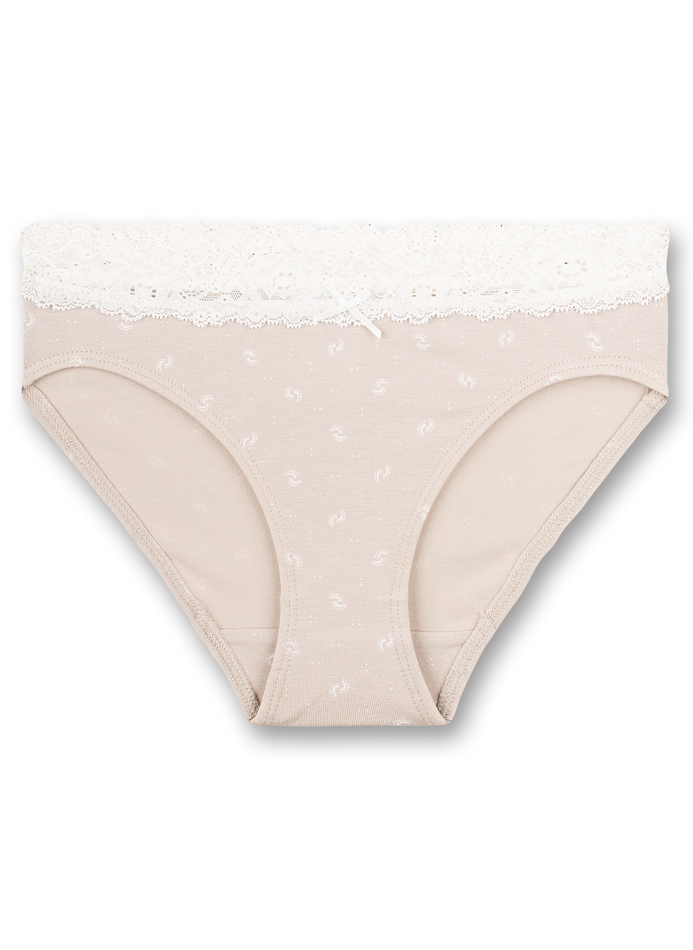 Mädchen-Rioslip Beige Art Deco