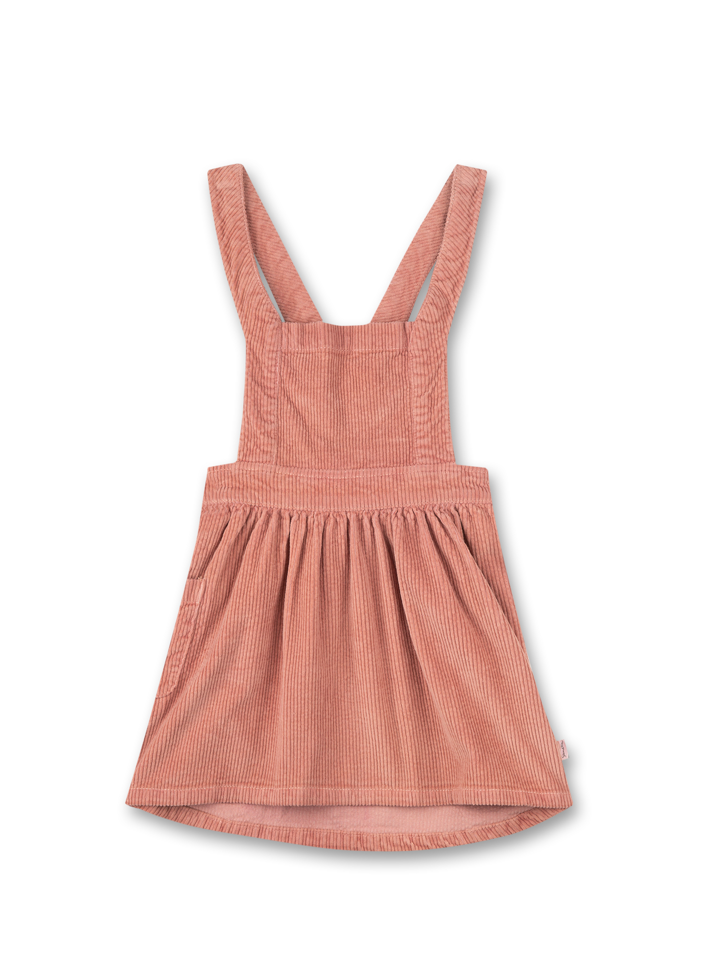 Mädchen-Cordkleid mit Trägern Rosa