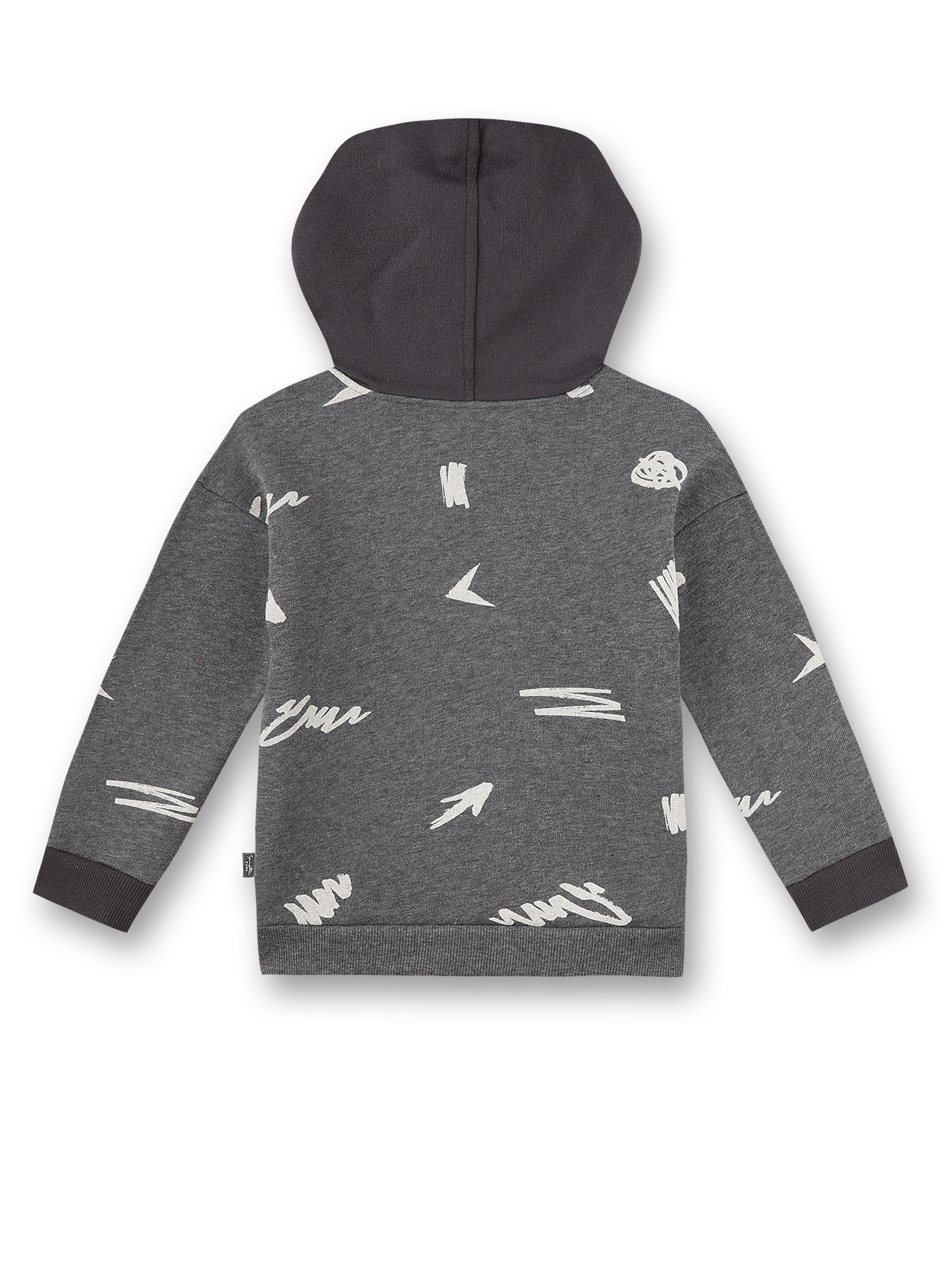 Jungen-Sweatshirt Dunkelgraumelange