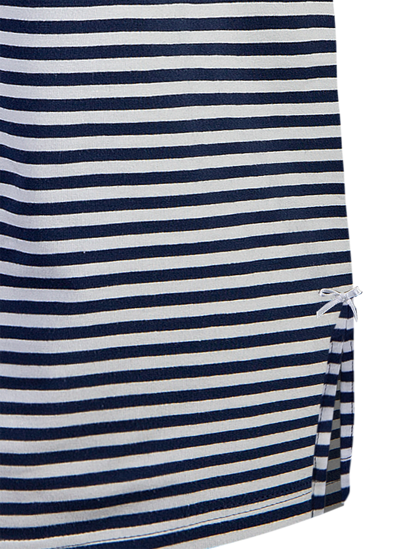 Damen-Nachthemd Blau-Weiß-geringelt
