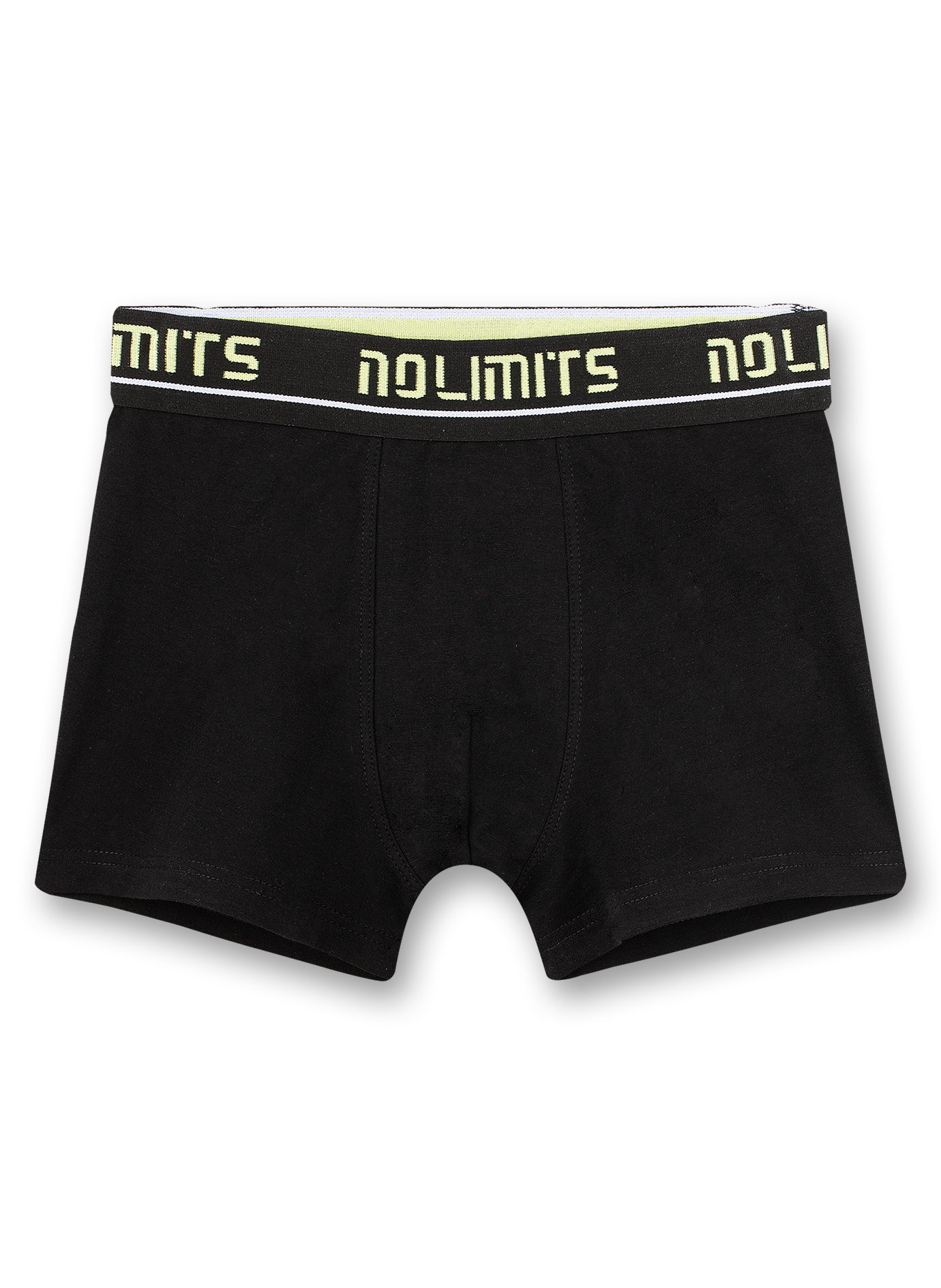 Jungen-Hipshorts (Doppelpack) Dunkelgrau und Schwarz