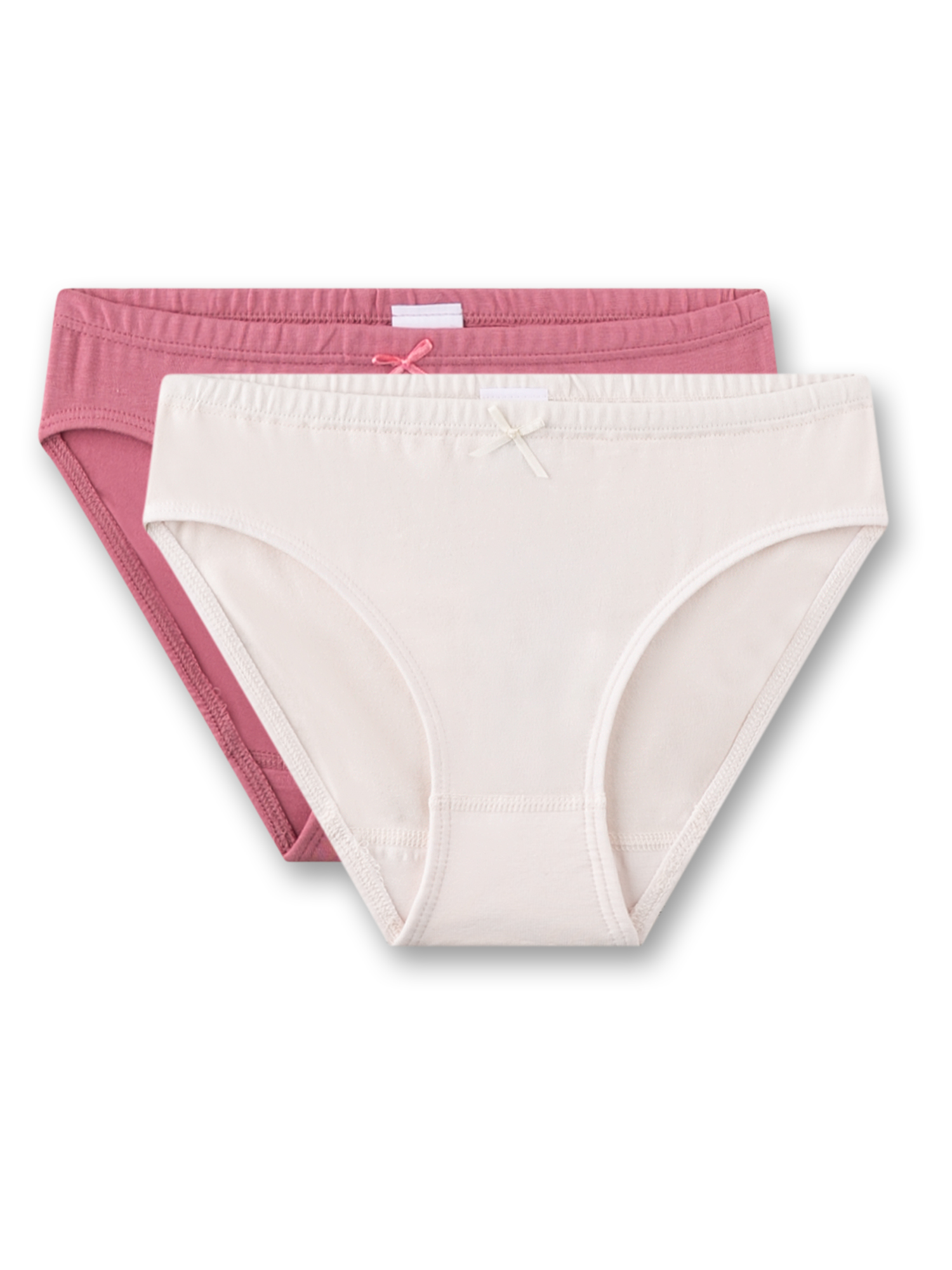 Mädchen-Rioslip (Doppelpack) rosa & weiß