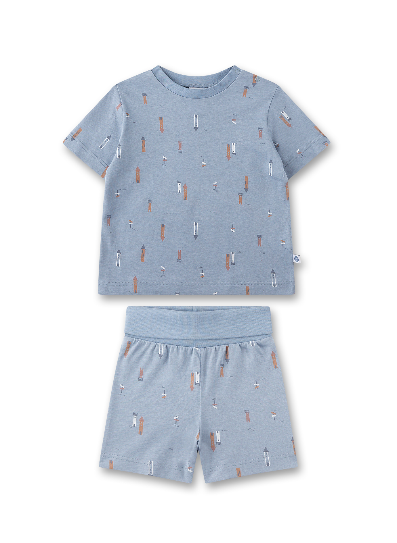Jungen-Schlafanzug kurz blau
