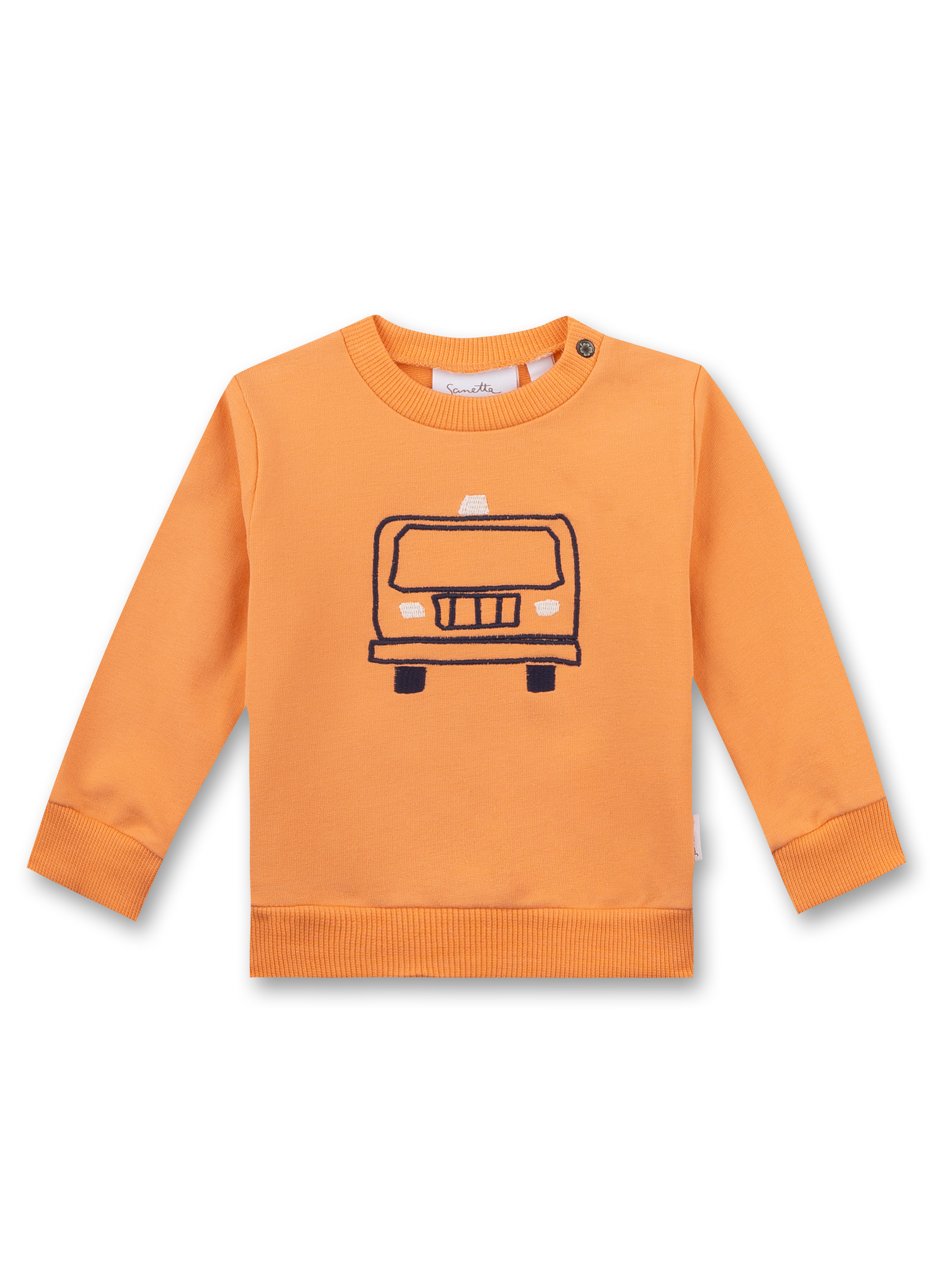 Sanetta Fiftyseven Felpa Bimba Modello Loris | Maglione In Felpa Con Orlo Arrotondato E Fodera Elasticizzata