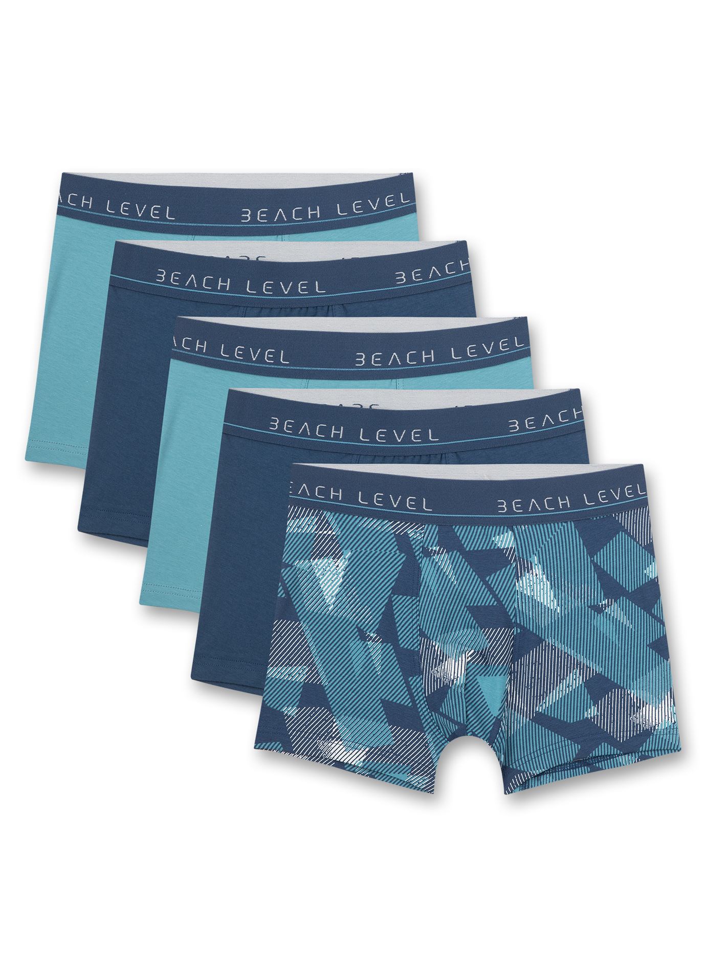 Jungen-Hipshorts (5er-Pack) Blau