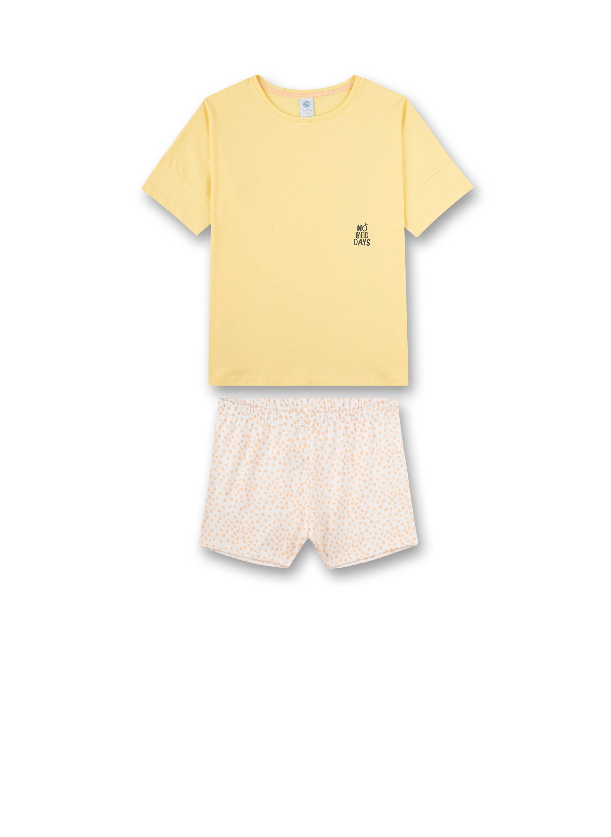Mädchen-Schlafanzug Gelb