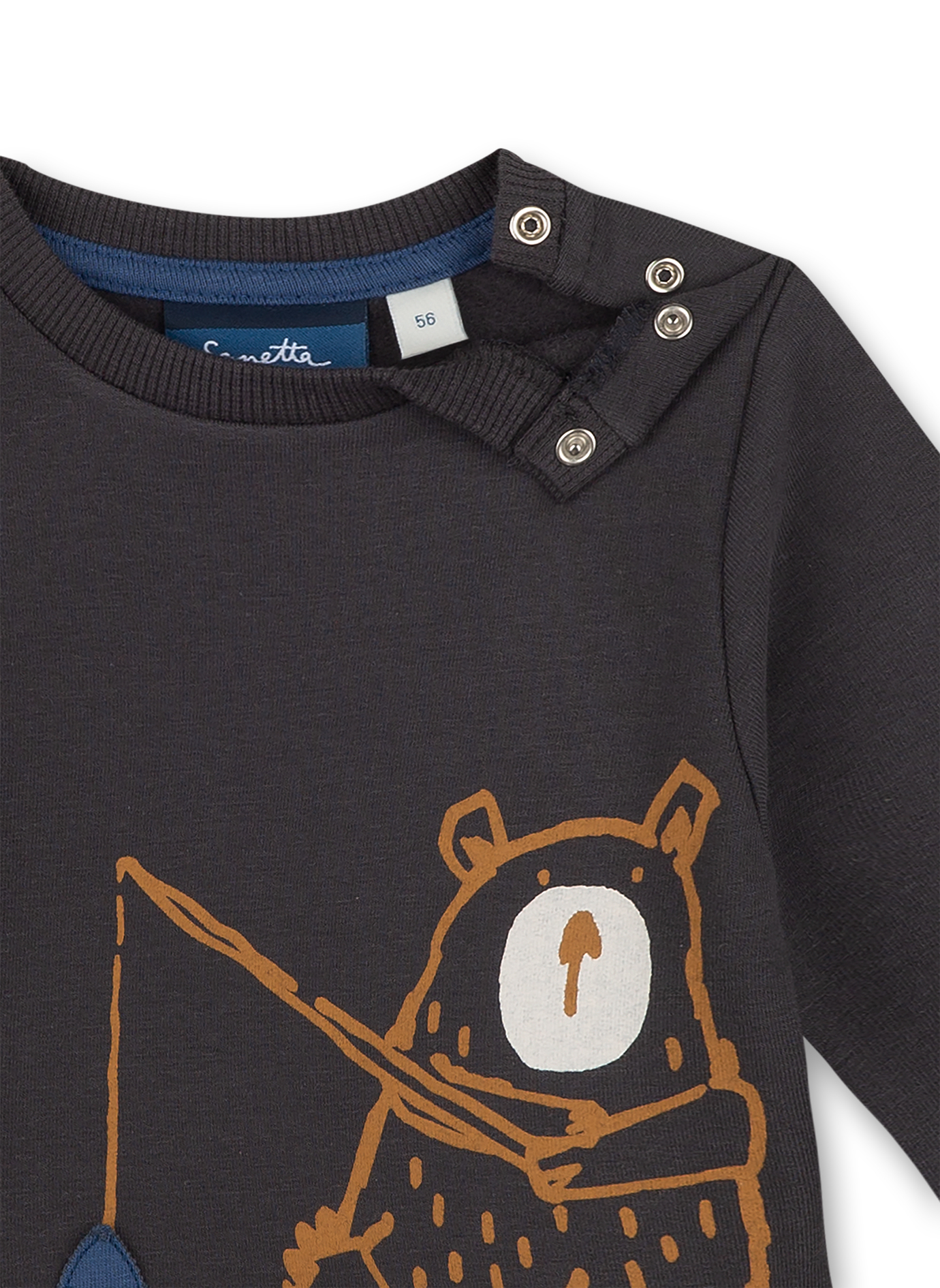 Jungen-Sweatshirt Anthrazit Happy Bear